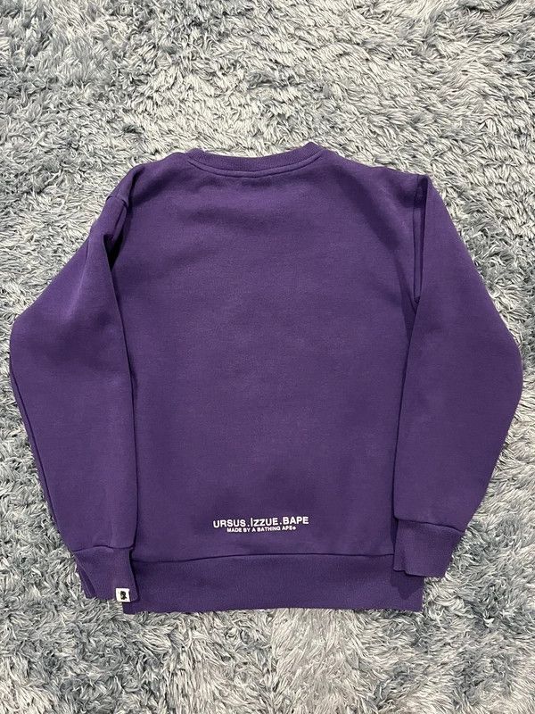 Bape Ursus BAPE x izzue 2019 Purple Sweatshirt Size US M / EU 48-50 / 2 - 16 Thumbnail