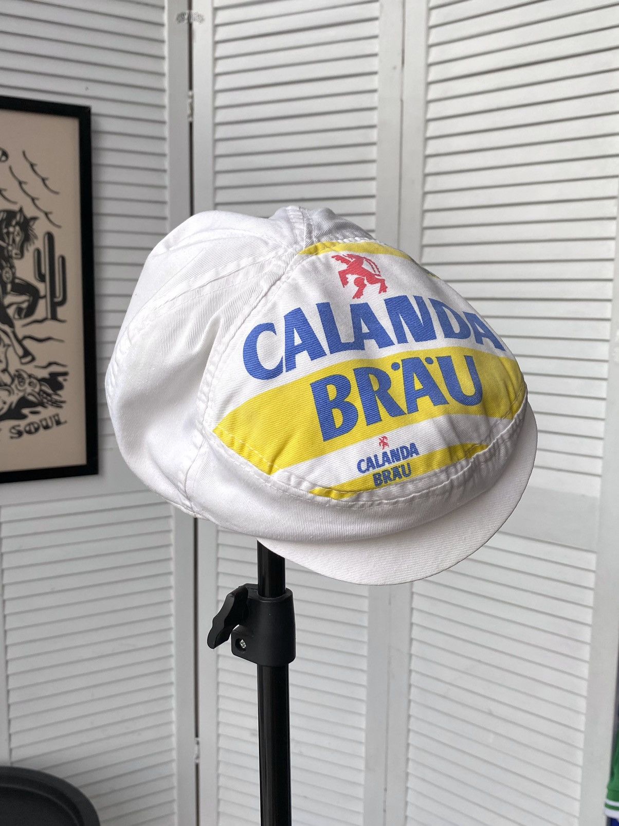 Vintage Vintage 80s Calanda Brau Beer Cycling Cap Hat Switzerland Size ONE SIZE - 8 Thumbnail