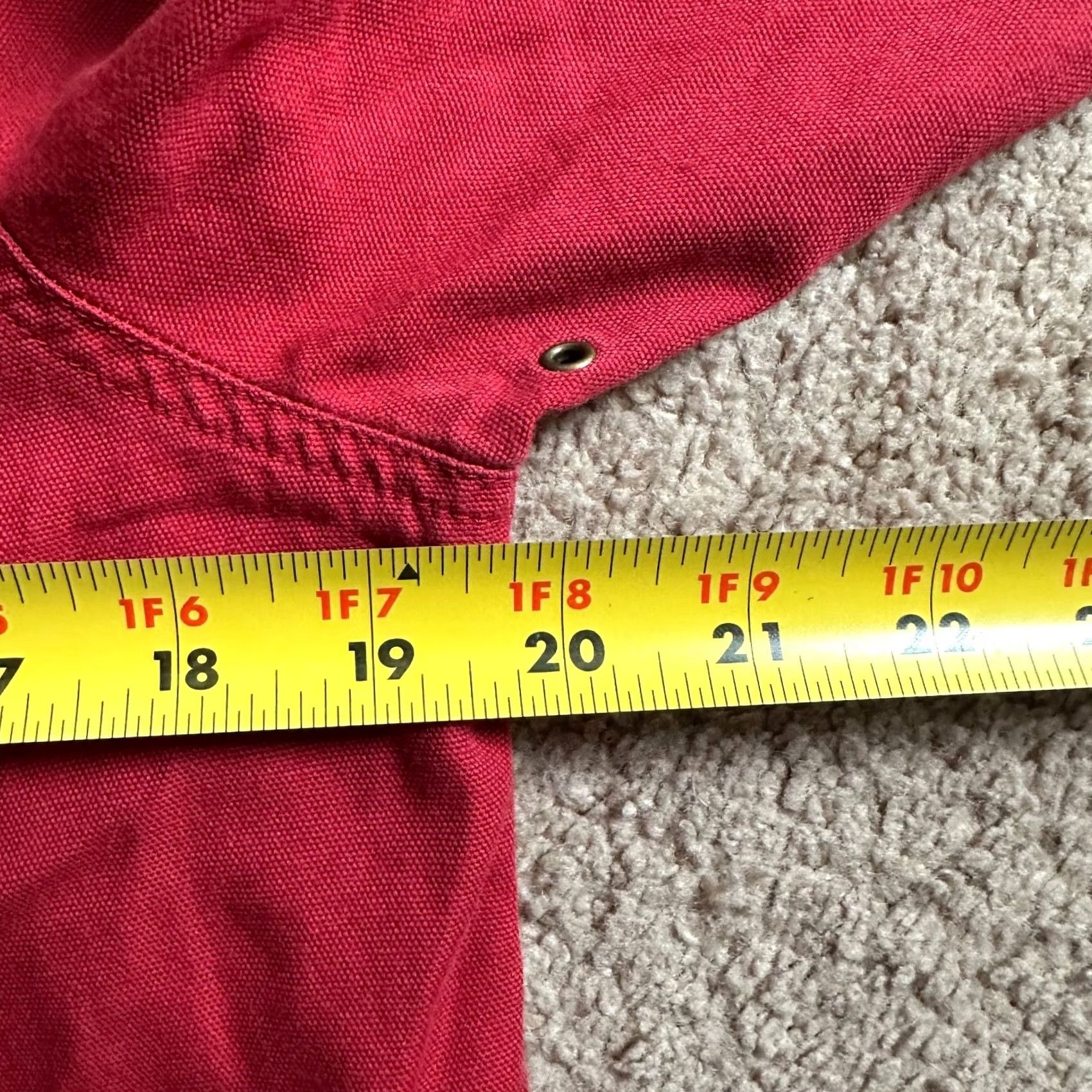 Ralph Lauren VINTAGE Lauren Ralph Lauren Shirt Mens Small Button Up Point Collar Fishing Pockets Red Cotton Size US S / EU 44-46 / 1 - 7 Thumbnail