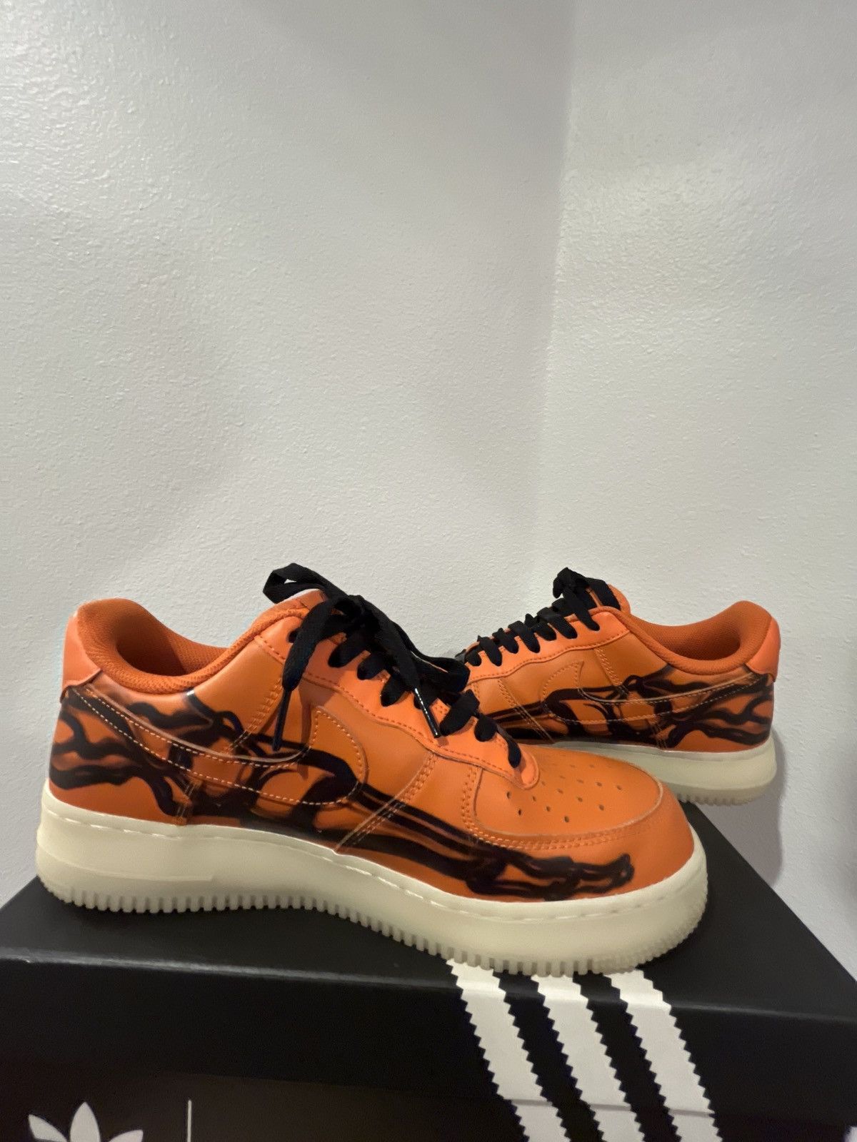Nike Nike Air Force 1 Skeleton Orange Size US 8.5 / EU 41-42 - 2 Thumbnail