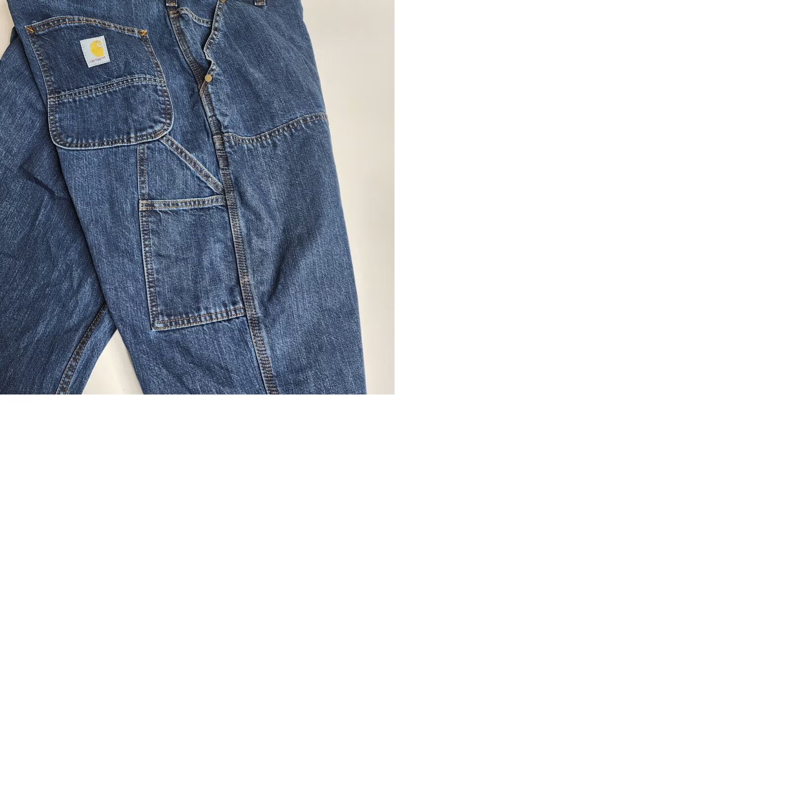 Carhartt VINTAGE Carhartt Loose Fit Double Front Utility Logger Denim Jeans Men's 42 x 32 Size US 42 / EU 58 - 10 Thumbnail