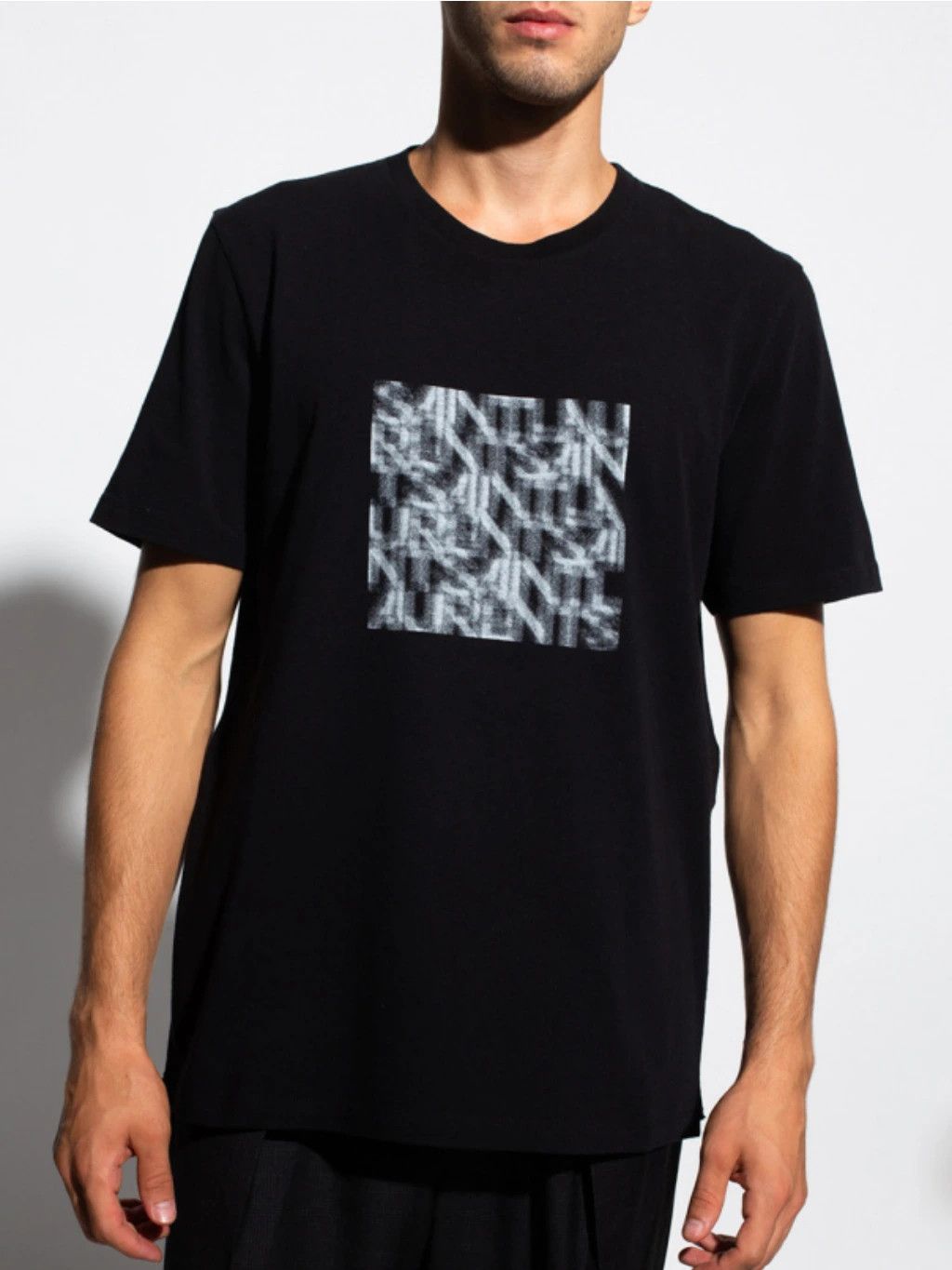 Saint Laurent Paris Saint Laurent Black Optical Illusion T-Shirt Size S Like M Size US S / EU 44-46 / 1 - 7 Thumbnail