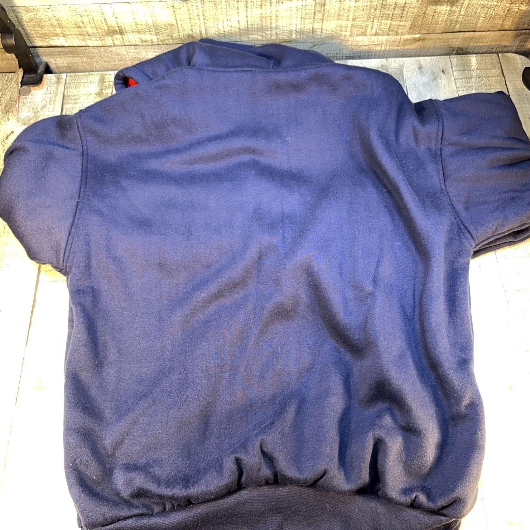 McGregor VINTAGE MacGregor Pullover Hoodie Blue Red Lined 80s Style Size M Mens Size US M / EU 48-50 / 2 - 5 Thumbnail