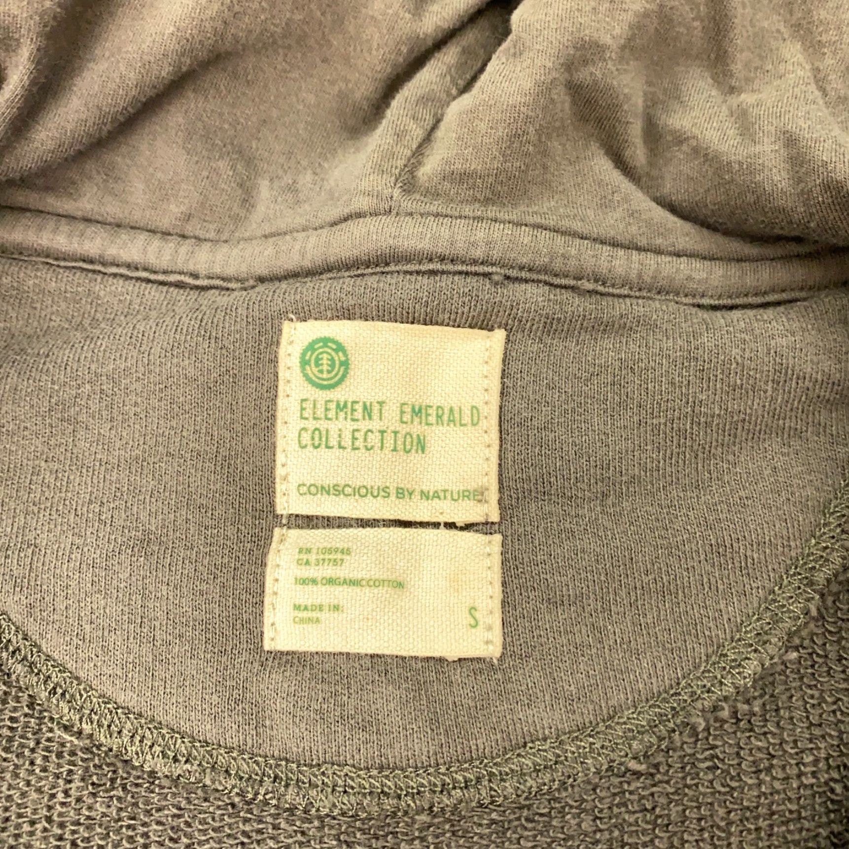 Element Element Emeralds Hoodie Womens Small Gray Full Zip Sweatshirt Size S / US 4 / IT 40 - 6 Thumbnail