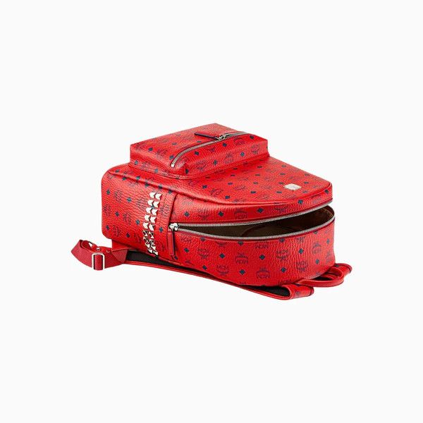MCM o1mt1gz0225 Size: OS / Large Backpack in Red/Black Size ONE SIZE - 3 Thumbnail