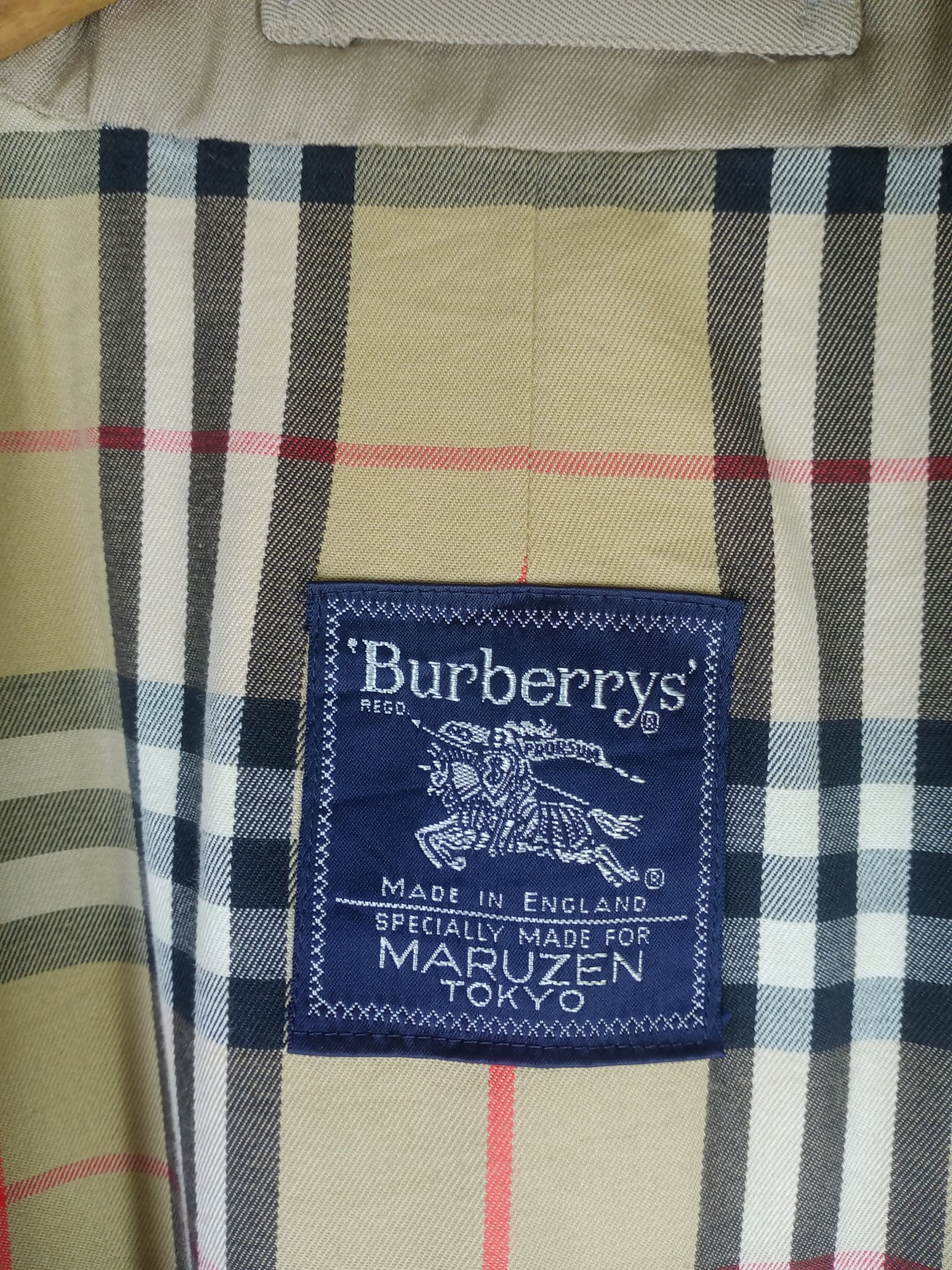 Burberry Vintage 90s Burberrys Nova Check Men's Trench Coat Size US L / EU 52-54 / 3 - 3 Thumbnail