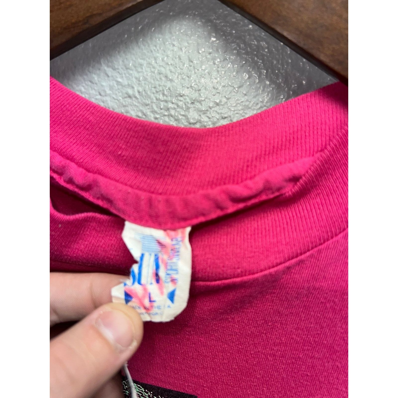 Vintage Vintage Surf Shirt Sun Sportswear Videographic Video Pink L Size US L / EU 52-54 / 3 - 8 Thumbnail