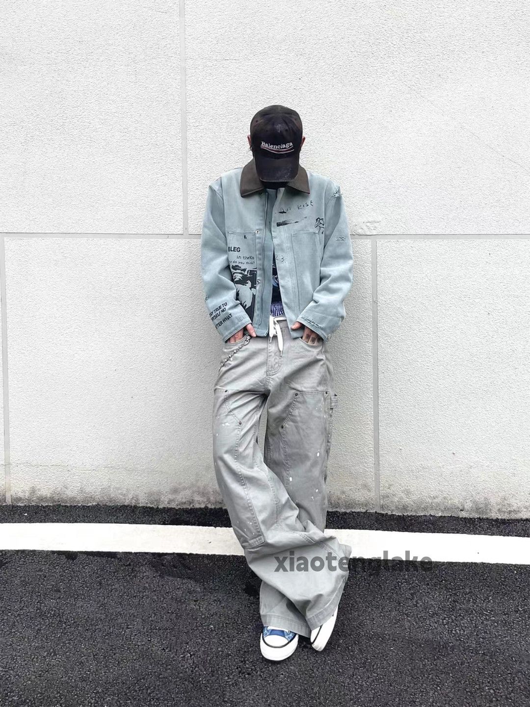 Vintage Unisex outdoor utility loose baggy skate carpenter pants Size US 34 / EU 50 - 8 Thumbnail