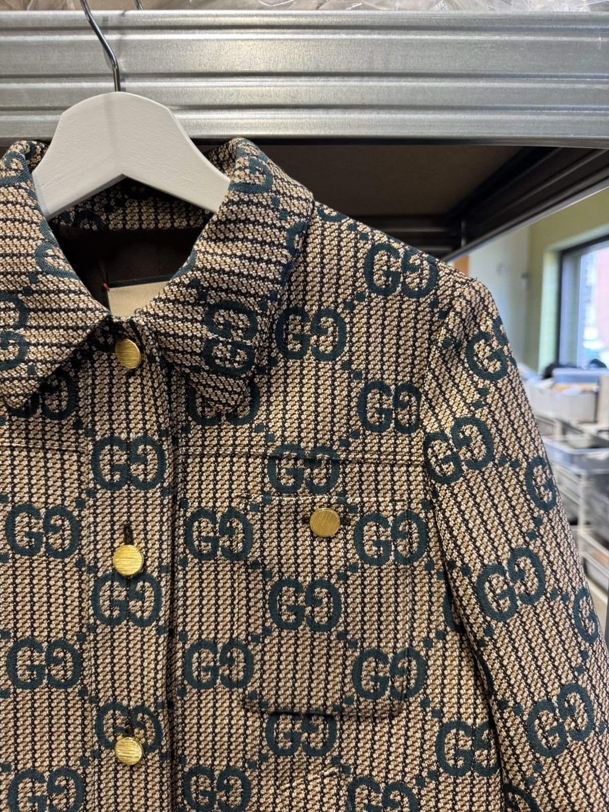 Gucci Gucci Jumbo GG Wool Stripes Bomber Jacket NEW 4000$ Size S / US 4 / IT 40 - 2 Thumbnail