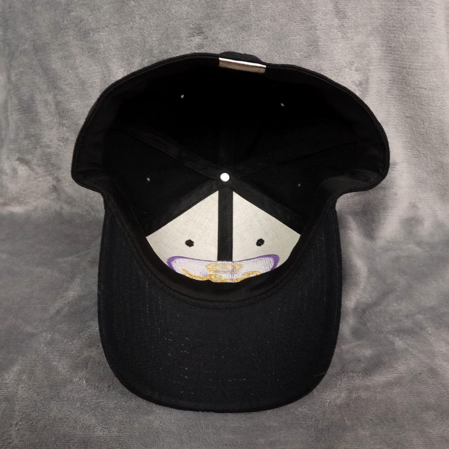 Logo 7 Crown Royal Hat Cap Fitted Mens Black Purple Embroidered Logo Whiskey 7 1/2 Size ONE SIZE - 6 Thumbnail