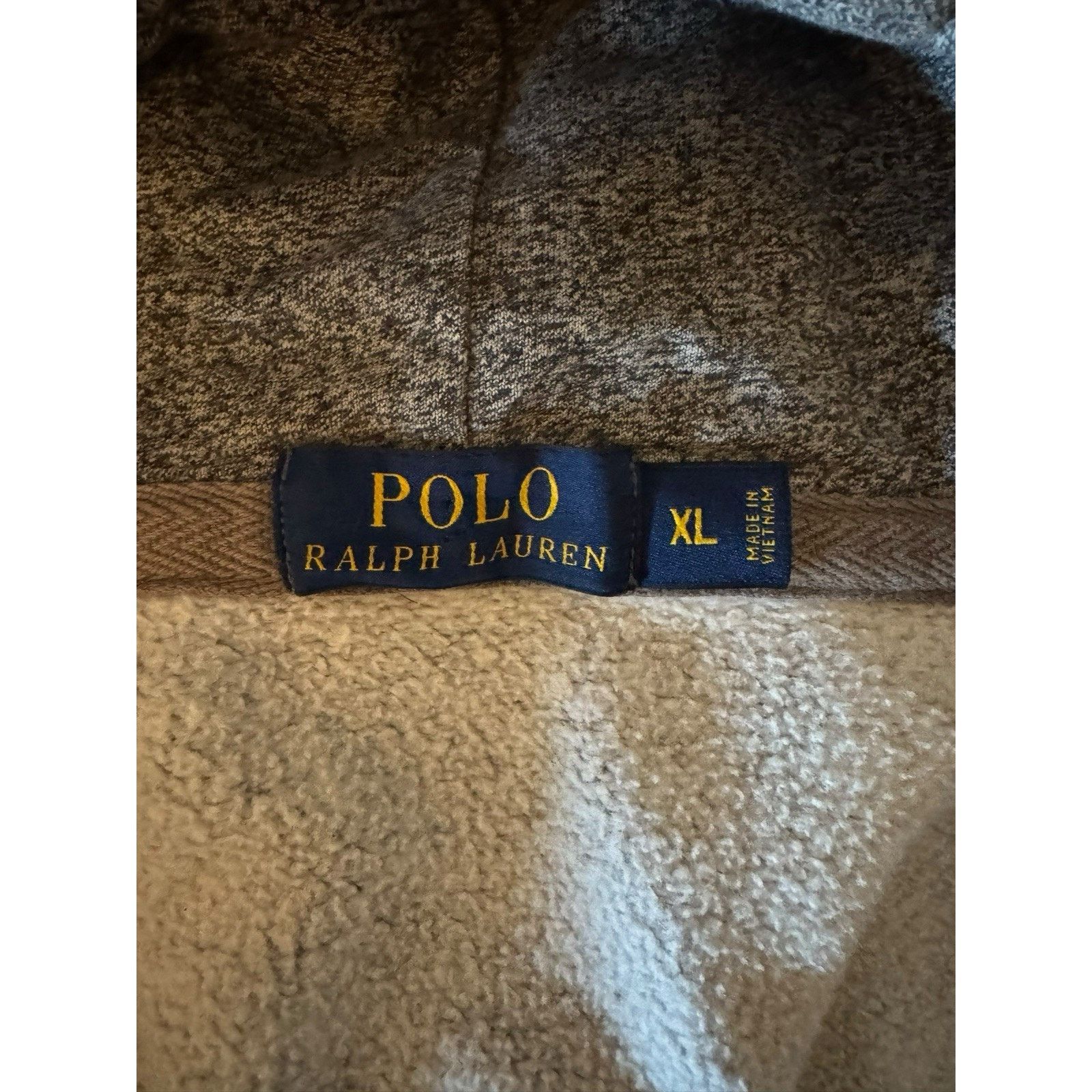 Polo Ralph Lauren Polo Ralph Lauren Gray Full Zip Hoodie w/ Pockets Size US XL / EU 56 / 4 - 9 Thumbnail