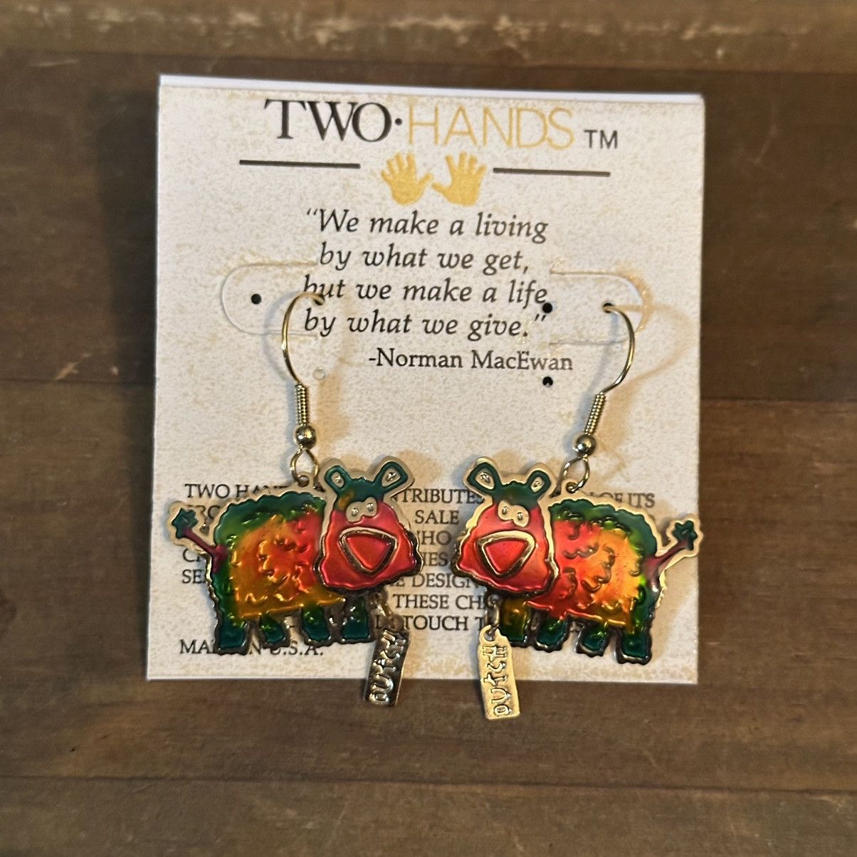 Other Two Hands colorful cow dangle earrings Size ONE SIZE - 2 Thumbnail