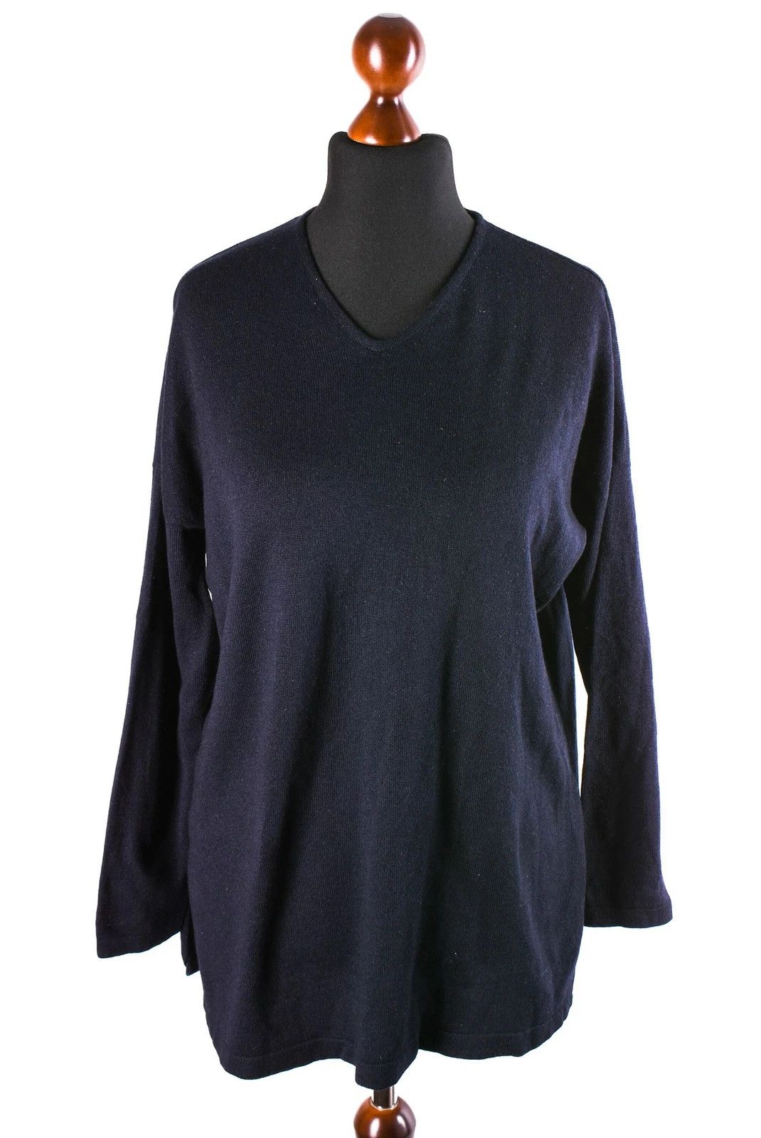 Brunello Cucinelli Women's Brunello Cucinelli Cashmere Silk Jumper Navy Size XL Size XL / US 12-14 / IT 48-50 - 1 Thumbnail