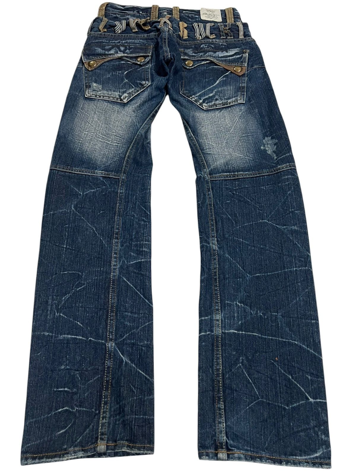 If Six Was Nine × Japanese Brand × Le Grande Bleu (L.G.B.) ✈️Double Waist✈️90’s Dominate Handcrafted Claw Jean Size US 29 - 2 Thumbnail
