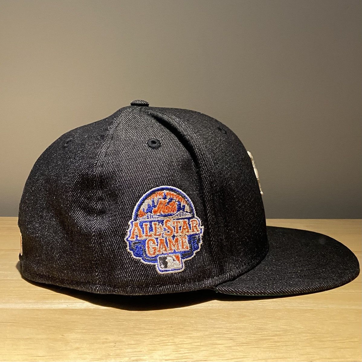 New Era New Era 59Fifty Ny Mets Black Denim Fitted Cap Size ONE SIZE - 2 Thumbnail