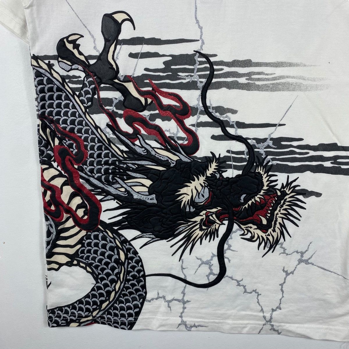 Japanese Brand × Vintage Japanese Brand CURE ALL Mystical Dragon Graphic Polo Shirt Size US L / EU 52-54 / 3 - 4 Thumbnail