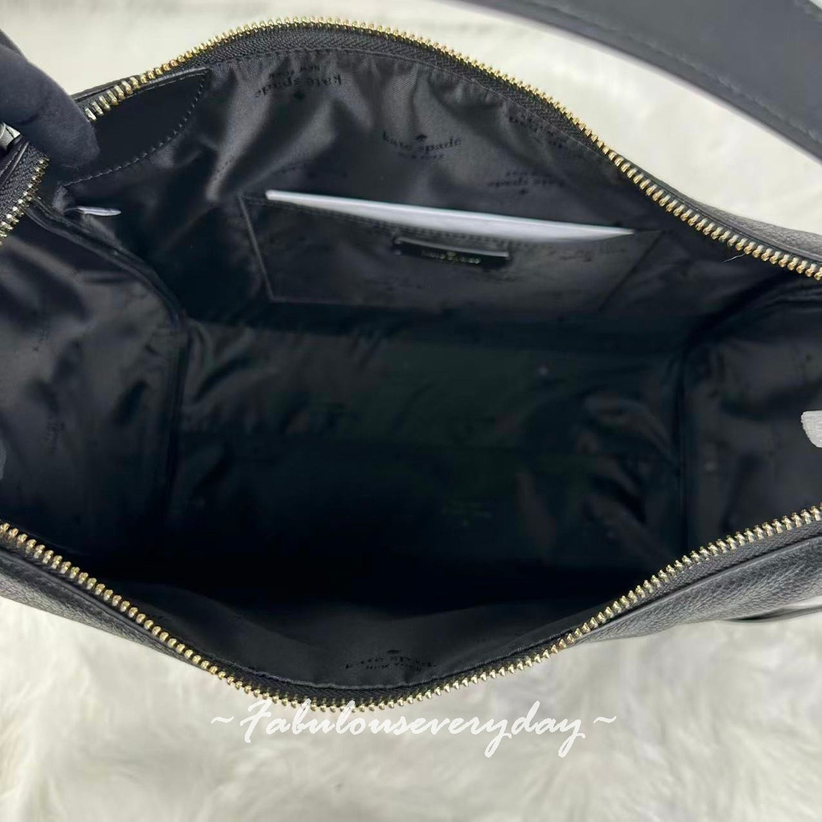 Kate Spade Kate Spade Knott Tote Bag Shoulder Bag Leather/Black KN658 Size ONE SIZE - 9 Thumbnail