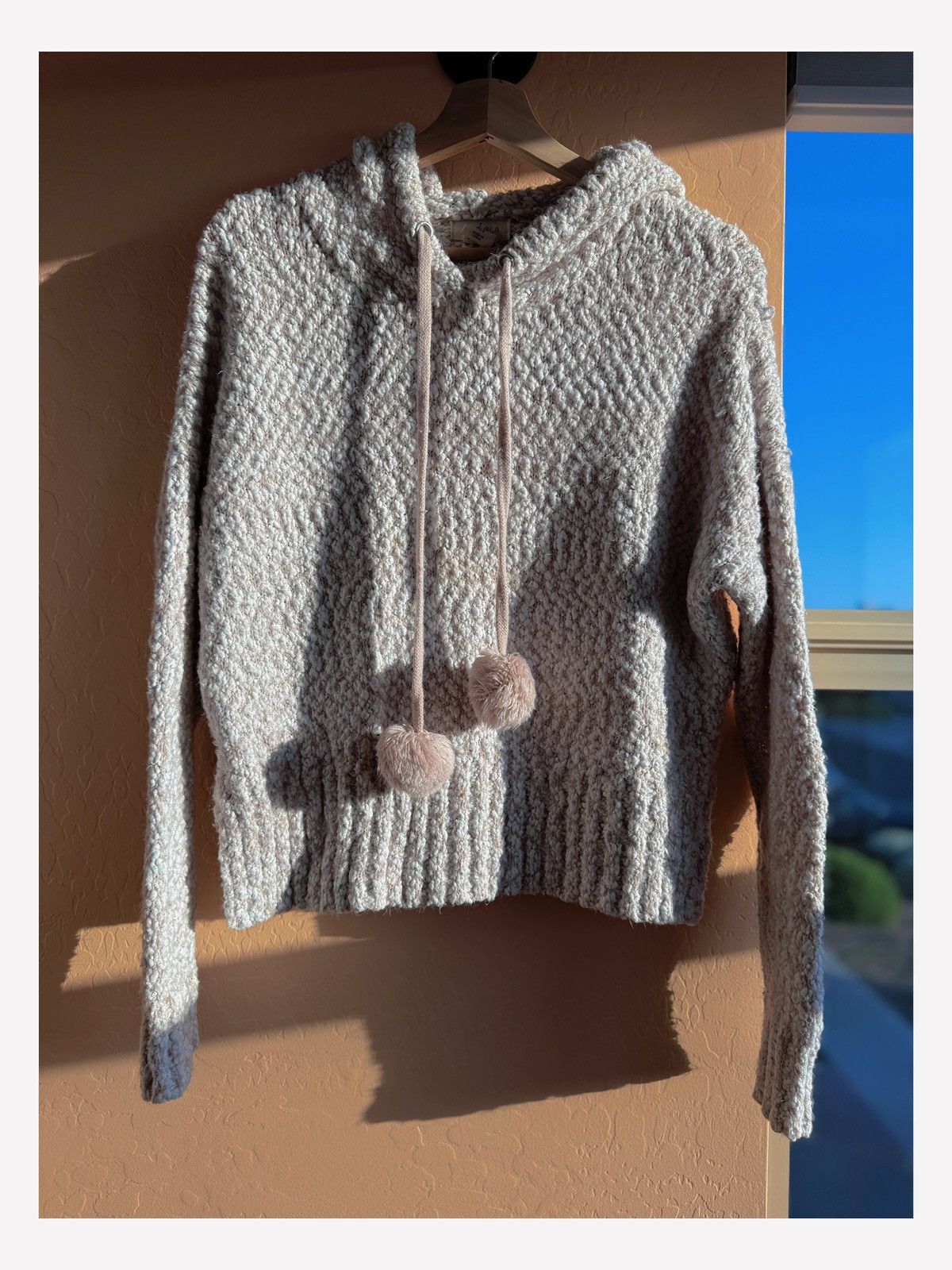 Other Soft & Cozy Pom Pom Knit Hoodie Size M / US 6-8 / IT 42-44 - 2 Thumbnail