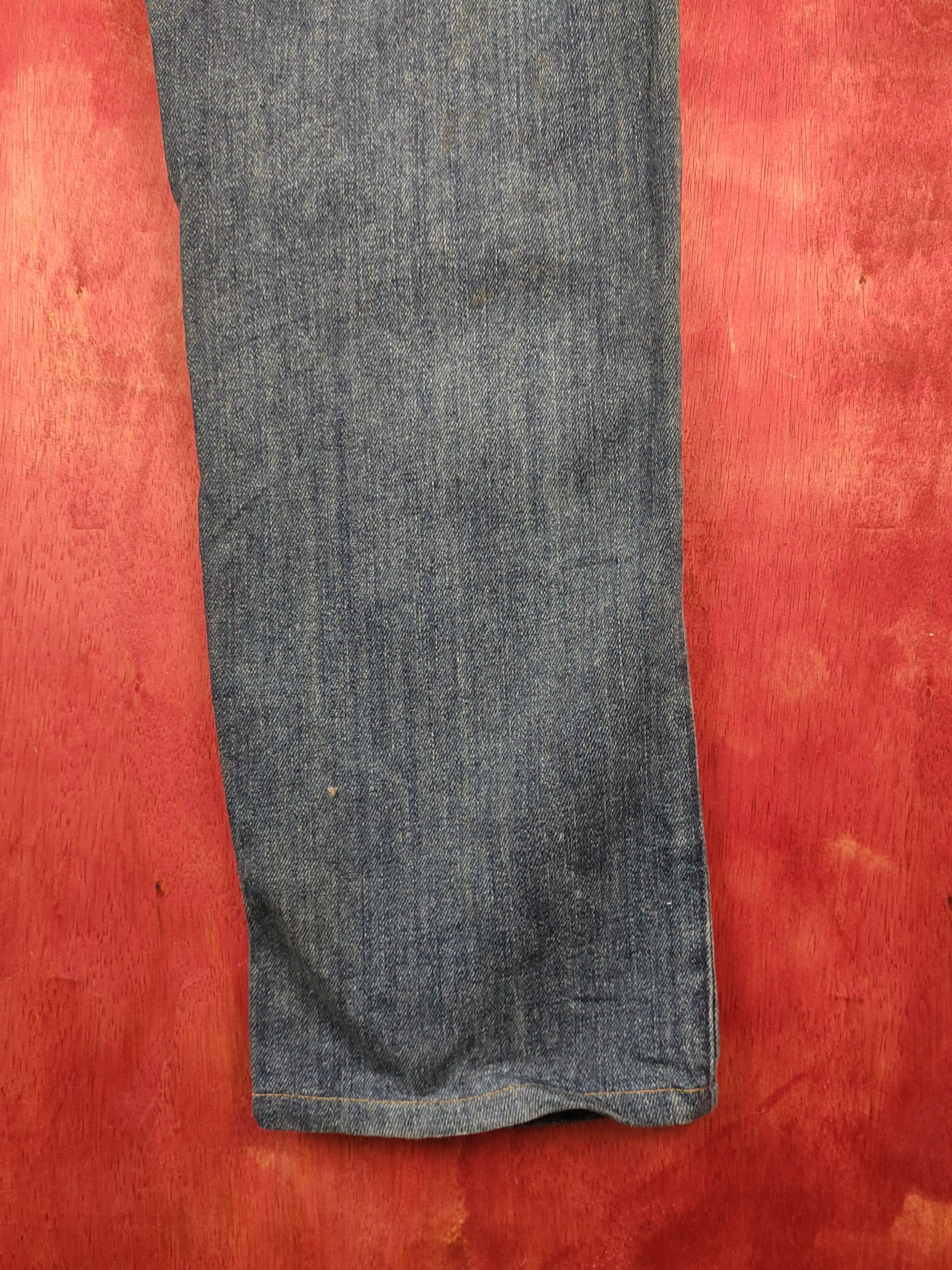 Edwin Edwin Dark Blue Distressed Ripped Soft Jeans #S2206 Size US 33 - 14 Thumbnail