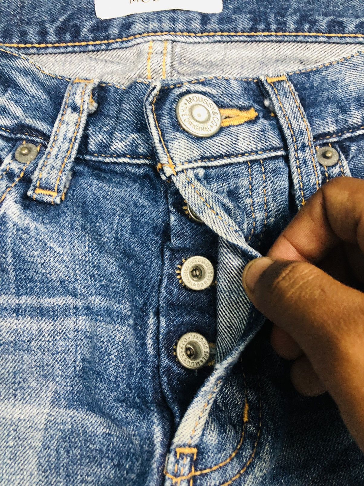 MOUSSY MOUSSY VINTAGE PATCHWORK DENIM (40) Size 25" / US 0 / IT 36 - 10 Thumbnail