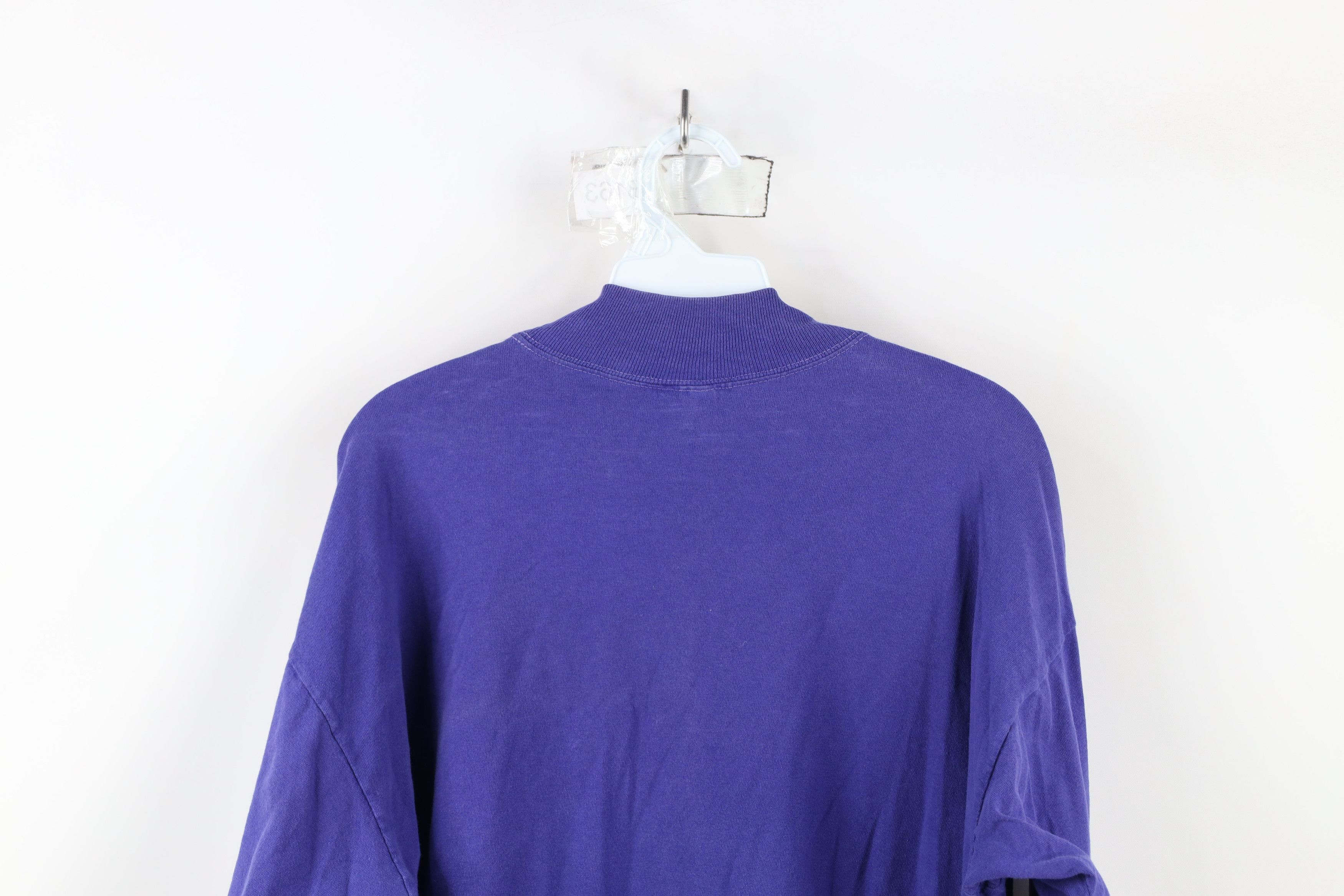 Guess × Vintage Vintage 80s Guess Mock Neck Boxy Fit Cropped T-Shirt USA Size ONE SIZE - 13 Thumbnail