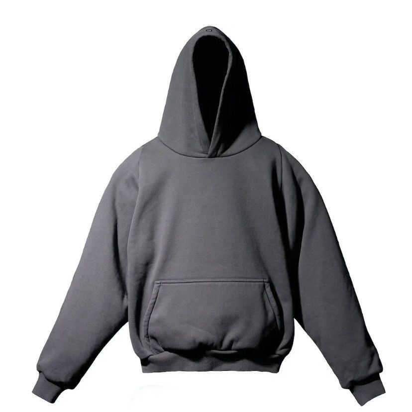 image of Yeezy Gap Logo Shrunken Hoodie in Black, Men's (Size XS)