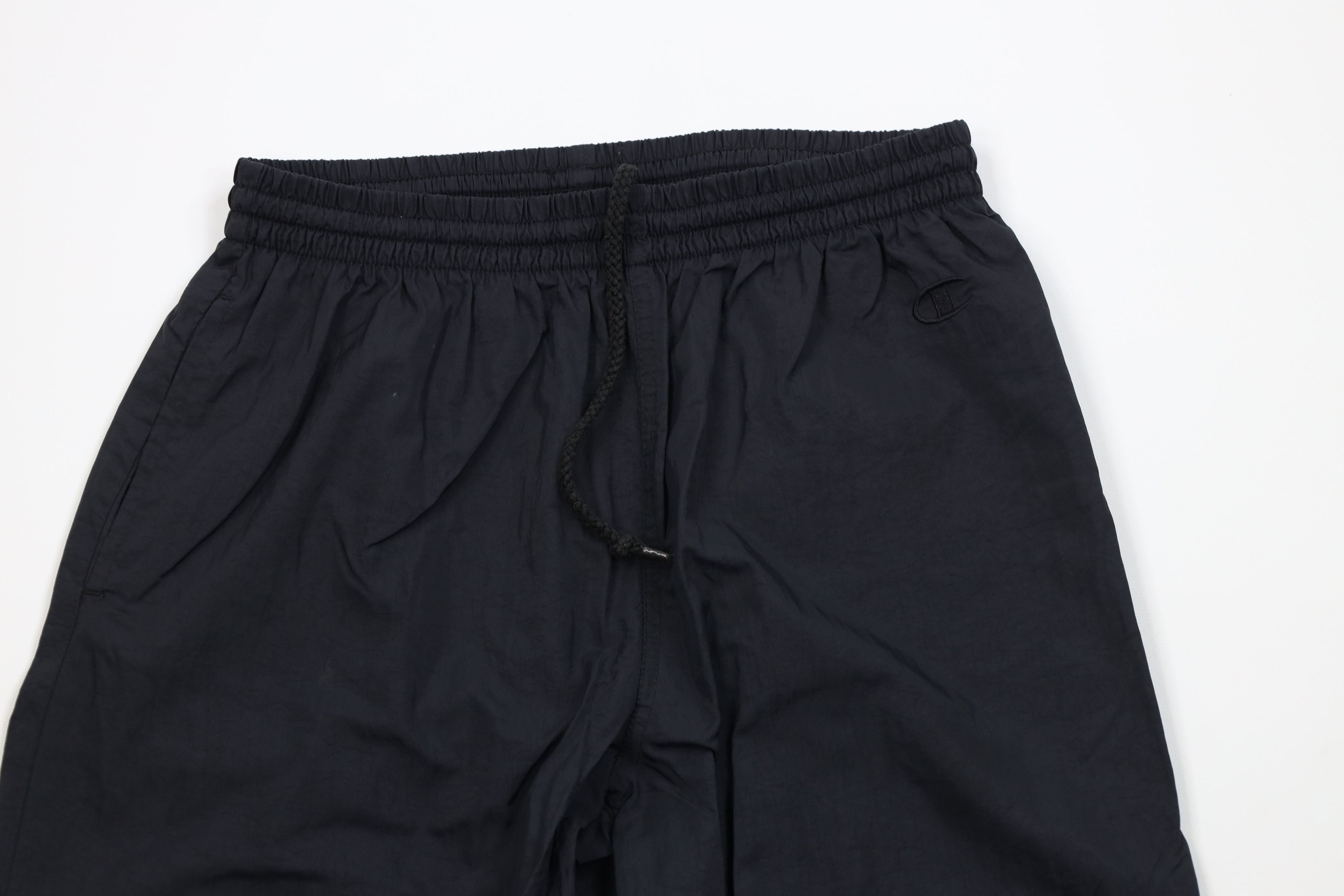 Champion Vintage 90s Champion Logo Windbreaker Joggers Pants Black Size US 32 / EU 48 - 2 Thumbnail