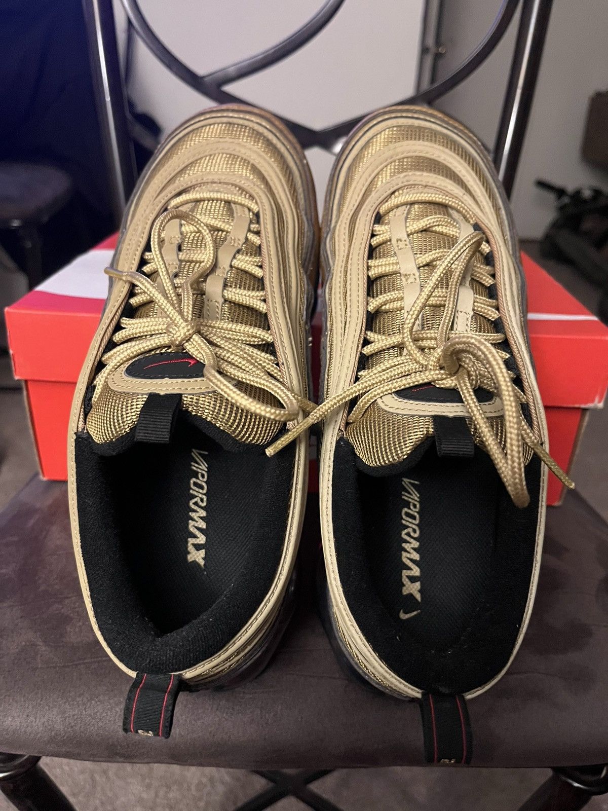 Nike 2018 Nike Air Vapormax 97 'Metallic Size US 10.5 / EU 43-44 - 8 Thumbnail