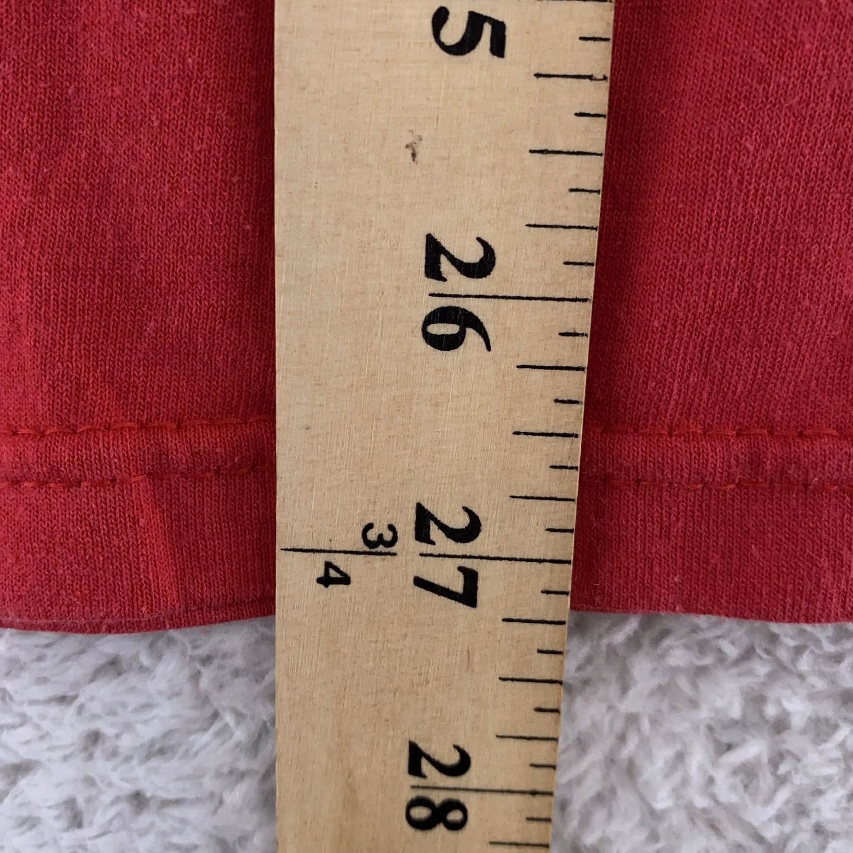 Fruit Of The Loom VINTAGE Fruit of the Loom Shirt M/L Red Pocket Tee Golden Blend 50/50 Men Size US M / EU 48-50 / 2 - 6 Thumbnail