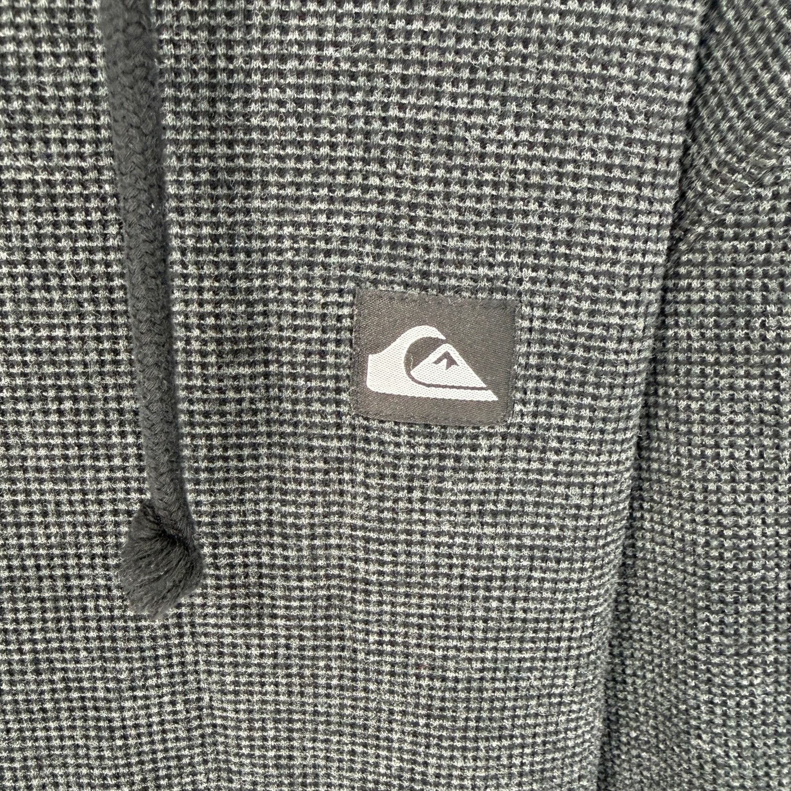Quiksilver Vintage QuickSilver Hoodie Hooded Thermal Sweater M Waffle K Size US M / EU 48-50 / 2 - 3 Thumbnail
