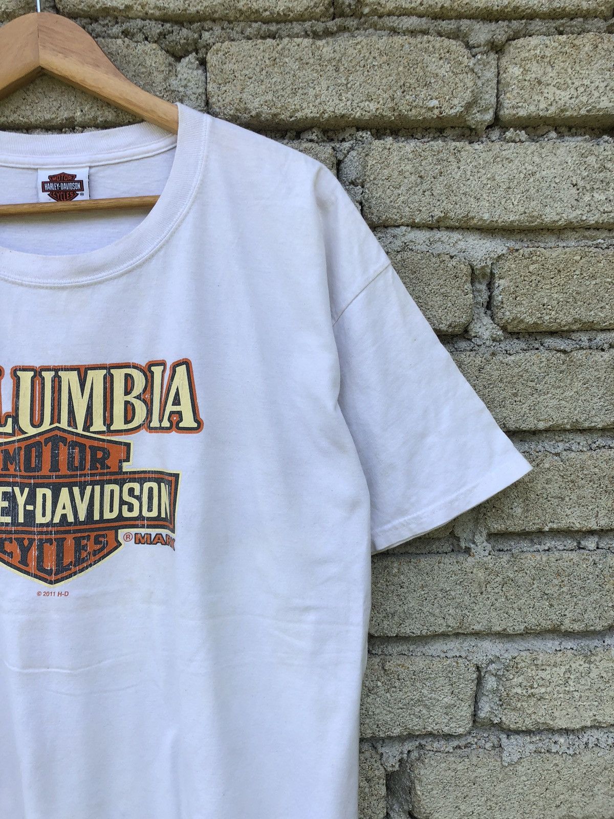 Harley Davidson Vintage Y2K Columbia Motorcycle Harley Davidson lTee Size US XL / EU 56 / 4 - 6 Thumbnail