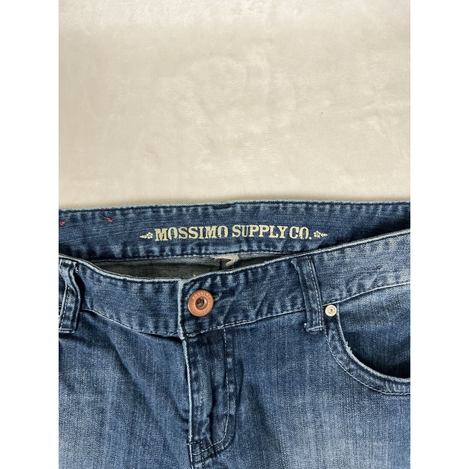 Mossimo Vintage Mossimo Supply Co Women's Denim Jeans Mid Rise Flare Size 34" / US 12 / IT 48 - 2 Thumbnail