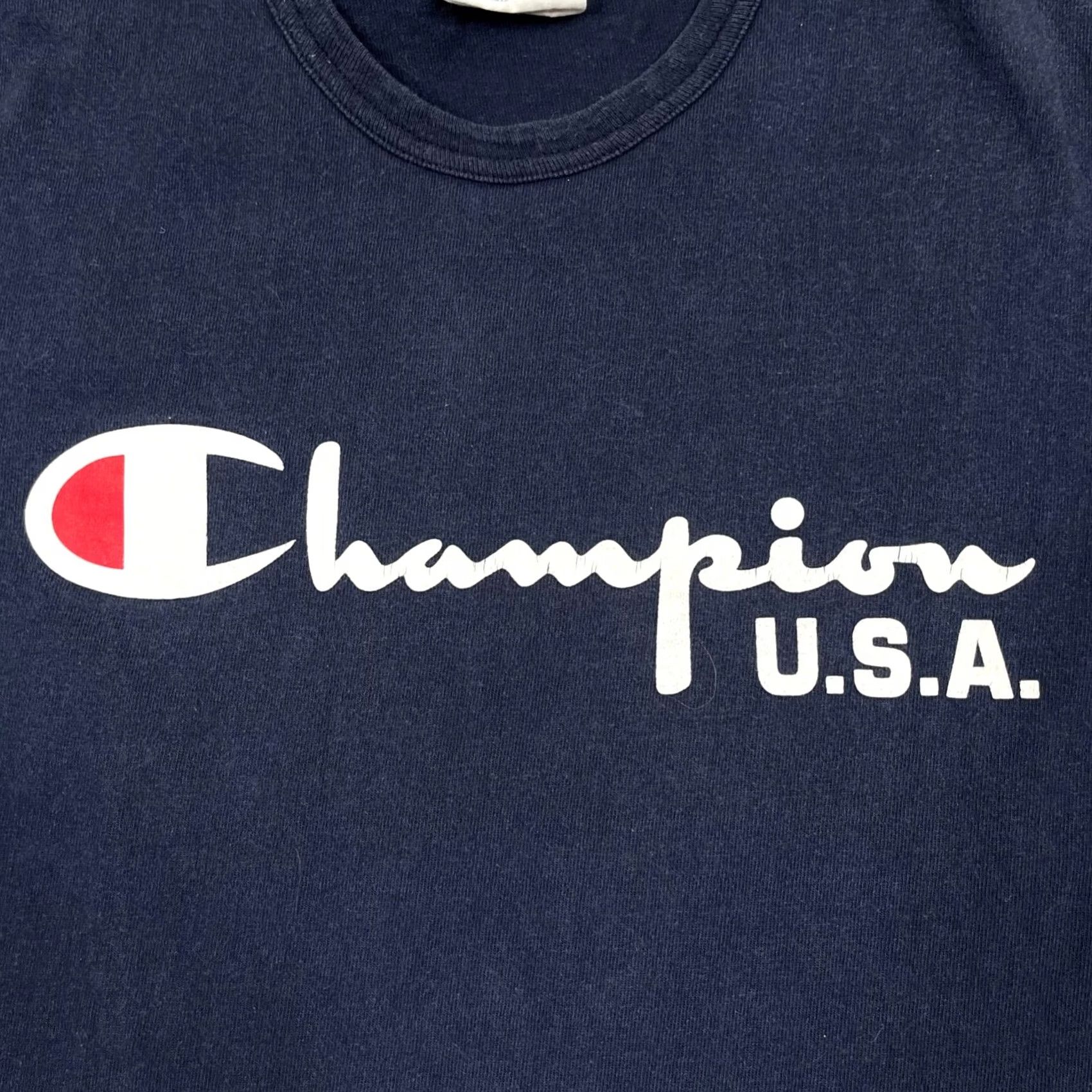 Champion Champion T Shirt Men Blue Short Sleeve Logo USA Size US M / EU 48-50 / 2 - 2 Thumbnail