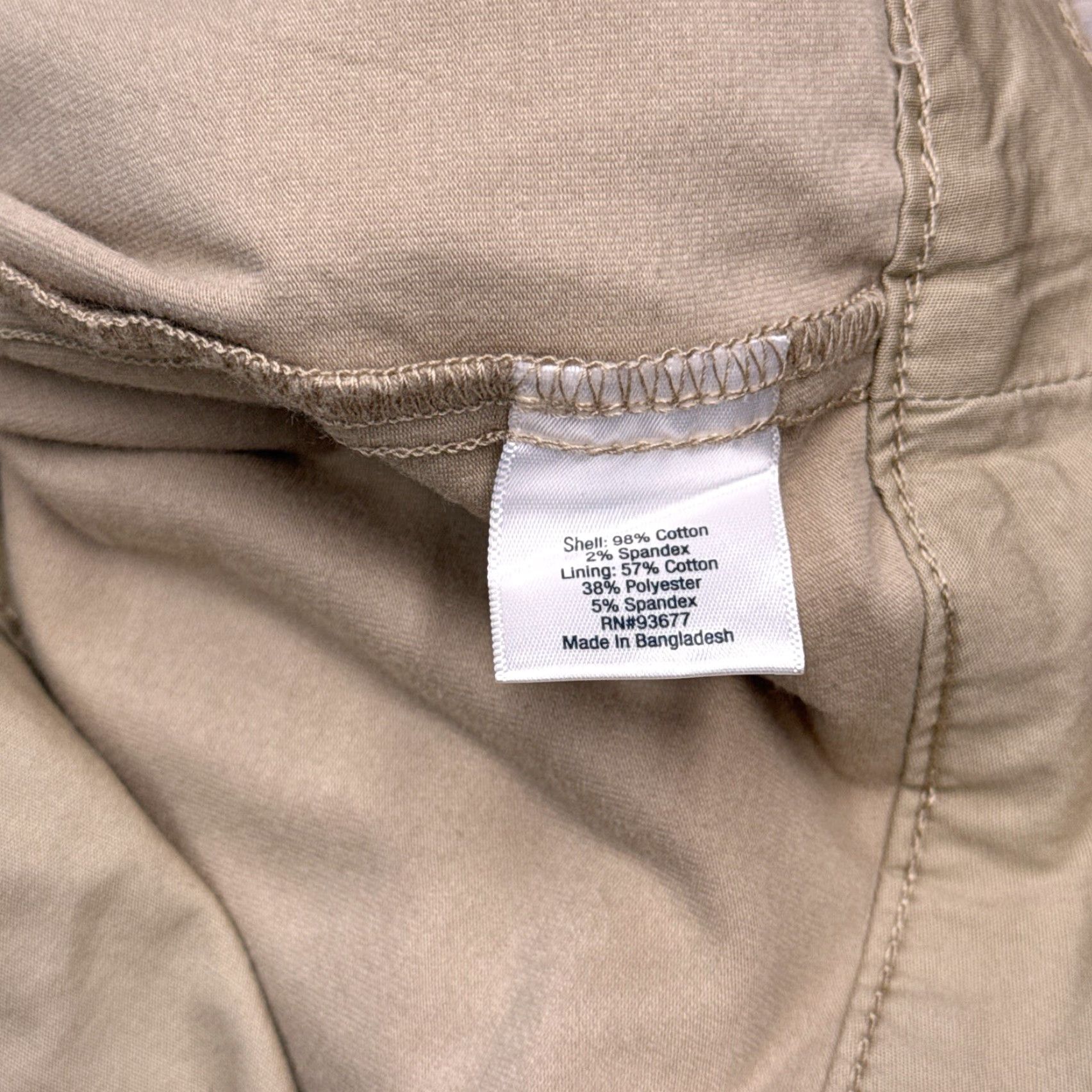 Vintage St Johns Bay Skort Short Womens 20 Tan Mid Rise Stretch New Size 42" / US 20 - 4 Thumbnail