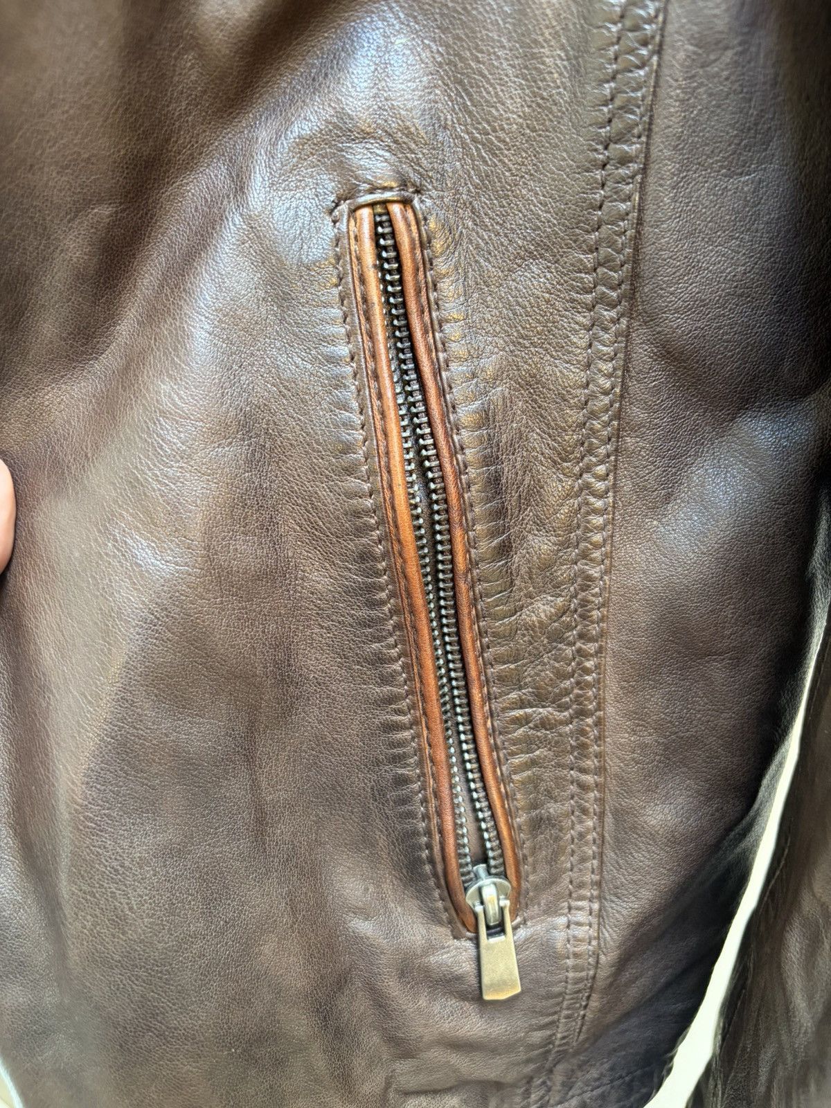 Other Missani Le Collezioni Antique Washed Lambskin Jacket Size US M / EU 48-50 / 2 - 5 Thumbnail