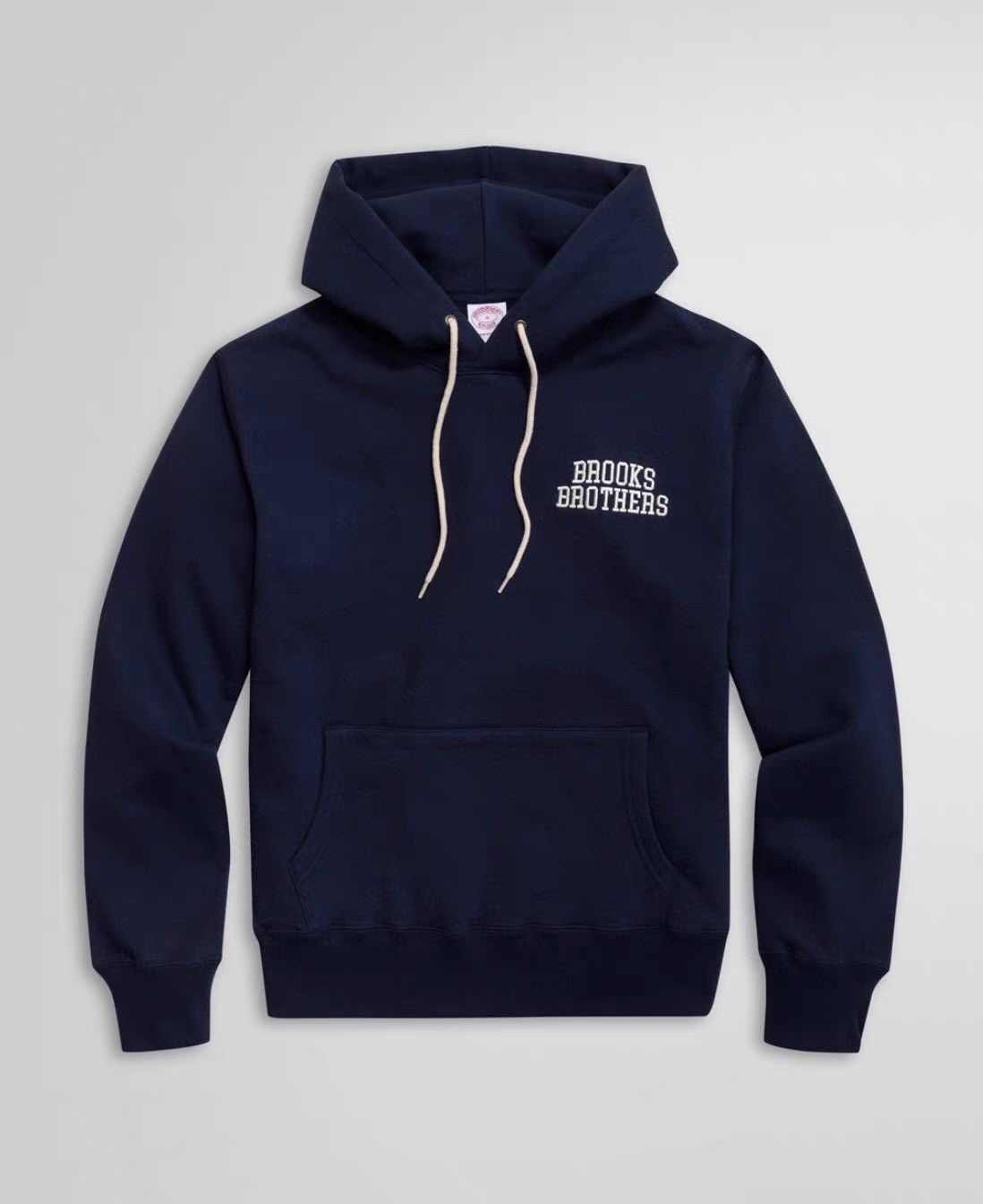Brooks Brothers Brooks Brothers Terry Cloth Logo Pullover Hoodie Ｑ22 Size US M / EU 48-50 / 2 - 6 Thumbnail