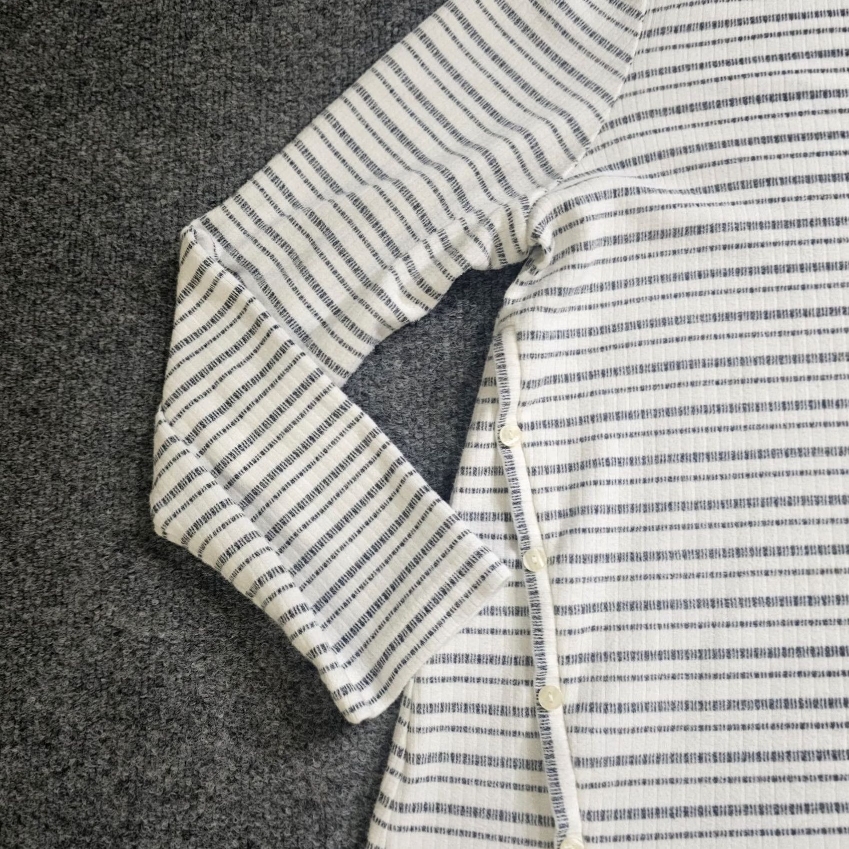 Vintage Chico'S Womens Oversized Rib Knit Tunic - Striped - XL Size XL / US 12-14 / IT 48-50 - 4 Thumbnail