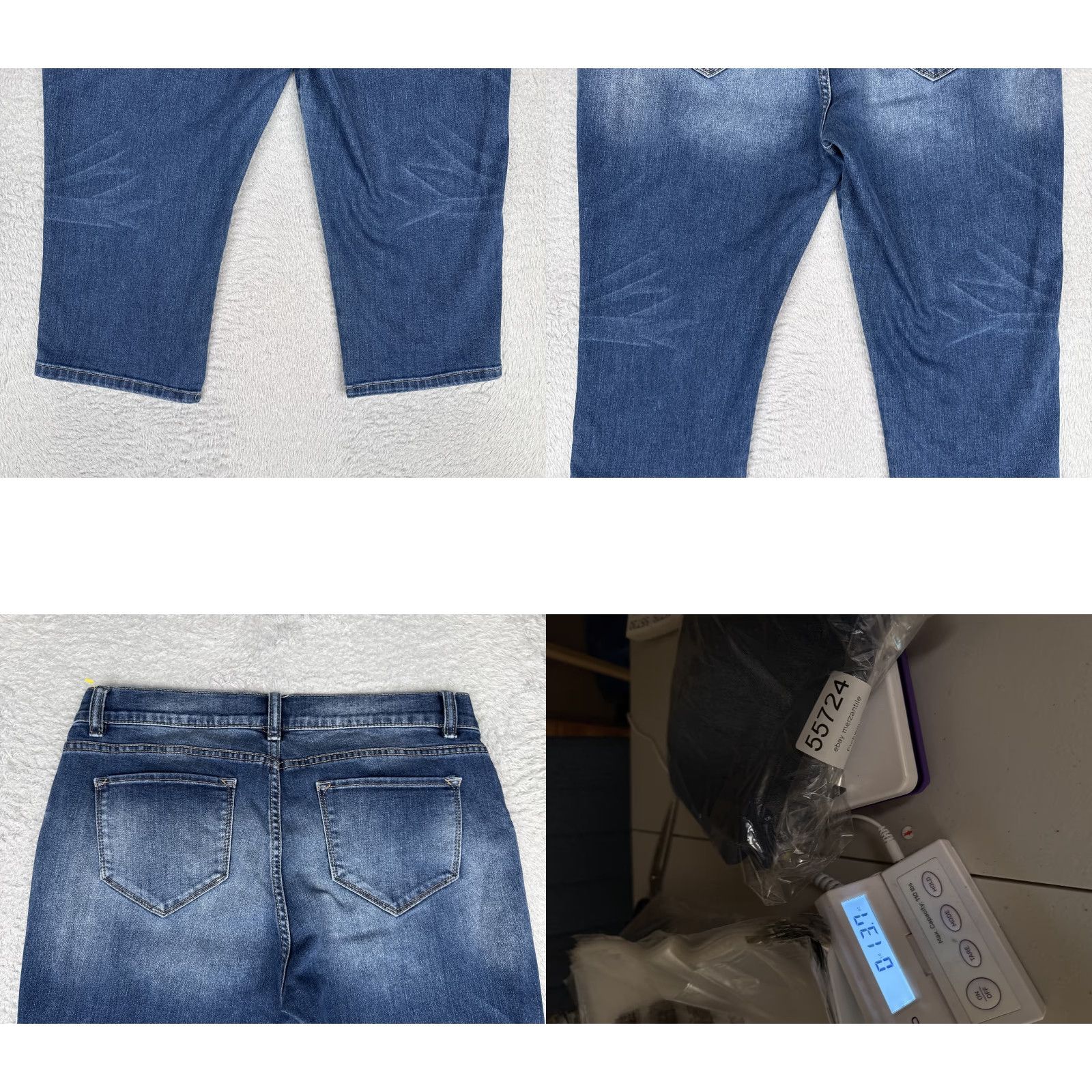 Liz Claiborne Liz Claiborne Capri Jeans Womens 10P Blue Med Wash Mid Rise Denim 32x19 Size 32" / US 10 / IT 46 - 10 Thumbnail