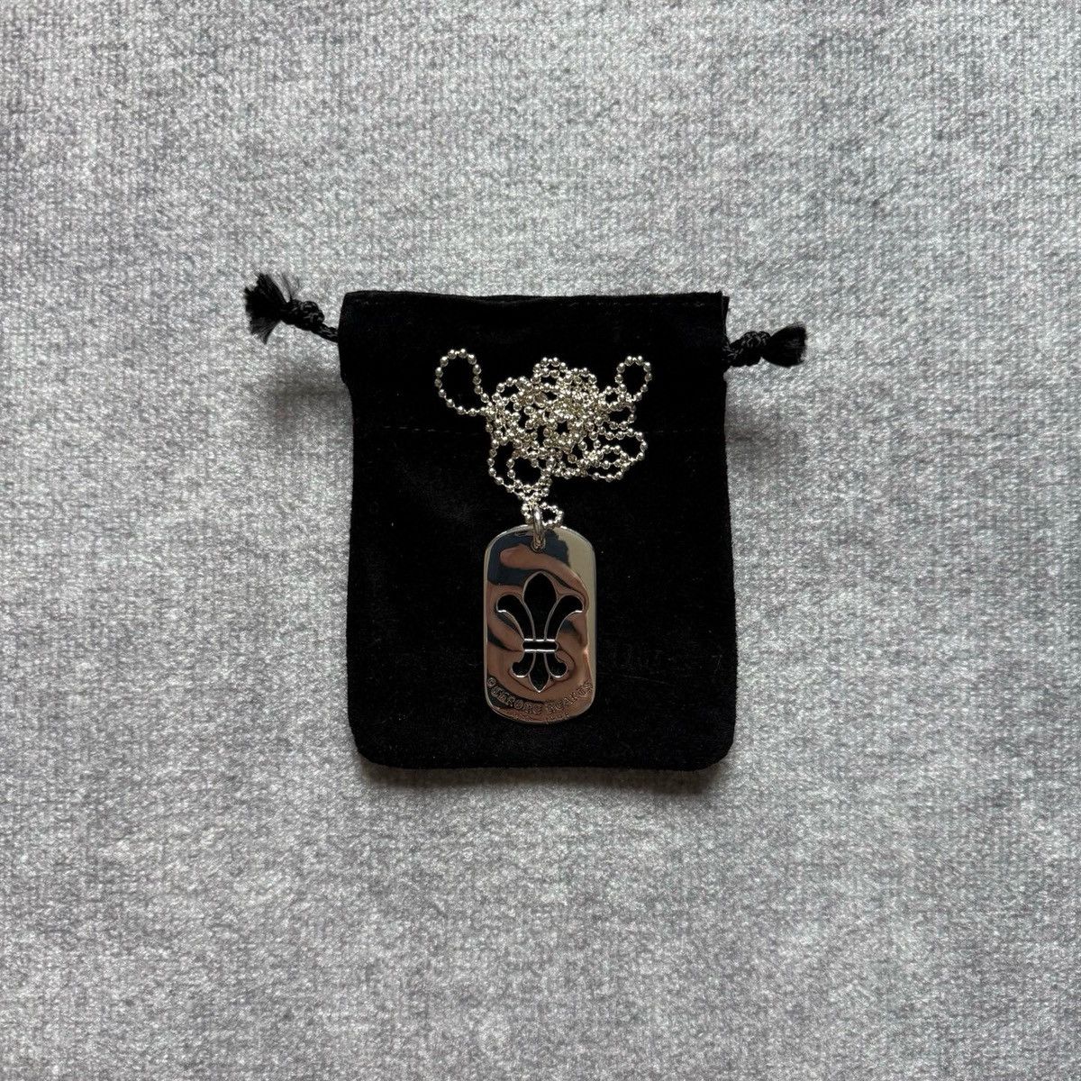 Chrome Hearts Chrome Hearts Fleur Dog Tag Necklace Size ONE SIZE - 1 Thumbnail
