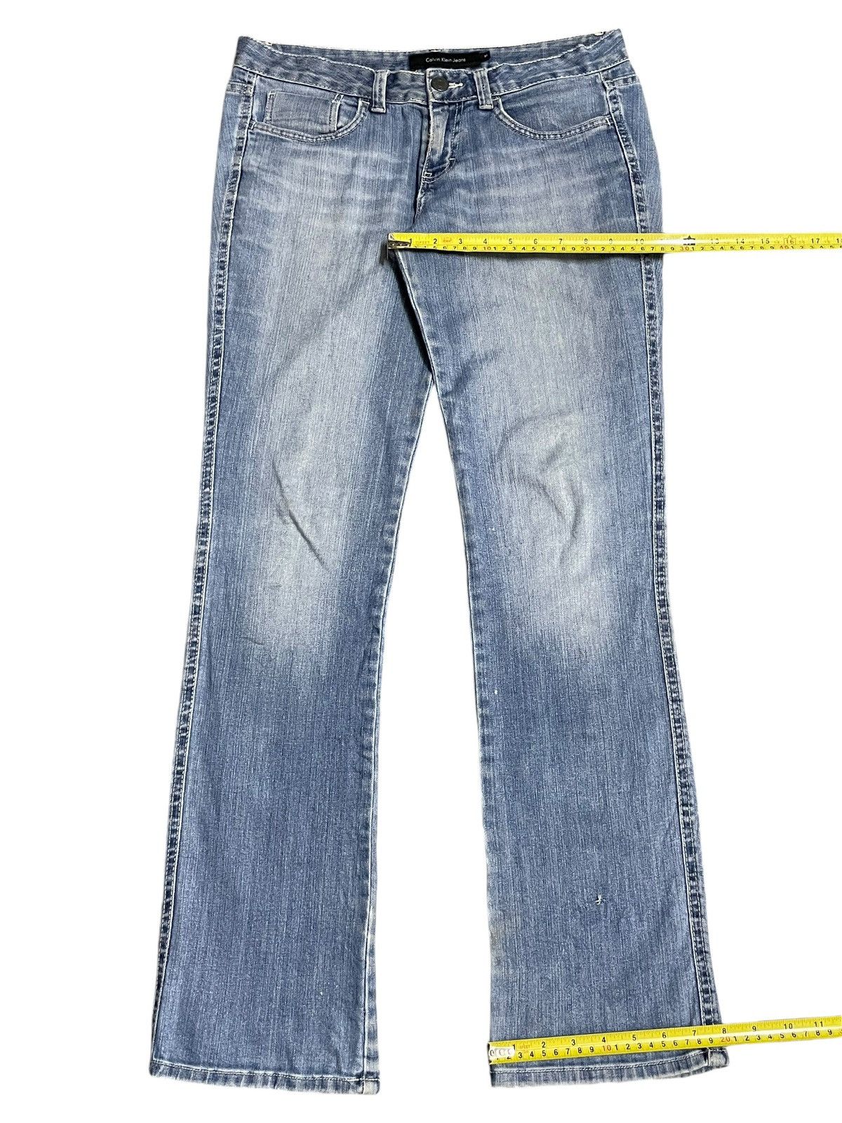 Calvin Klein Vintage Y2K Calvin Klein Jeans Blue Wash Wide Leg Size 32" / US 10 / IT 46 - 19 Thumbnail