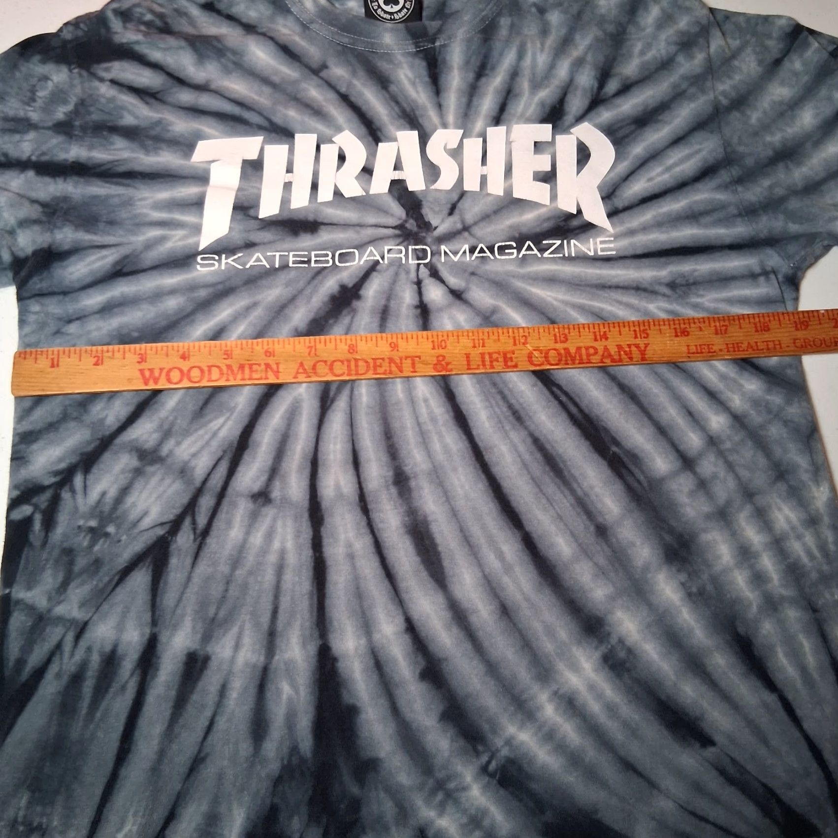 Thrasher Thrasher Shirt Men M Gray Tie Dye Short Sleeve Crew Neck Logo Graphic Skateboarding Magazine Thrasher Size US M / EU 48-50 / 2 - 4 Thumbnail