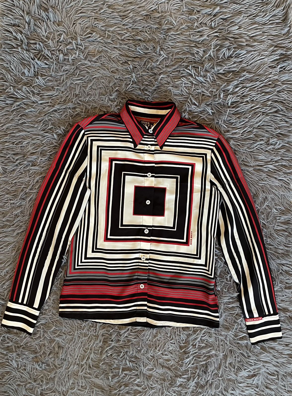 Miss Sixty × Vintage Miss Sixty Y2K vintage signed blouse shirt Size XS / US 0-2 / IT 36-38 - 1 Thumbnail