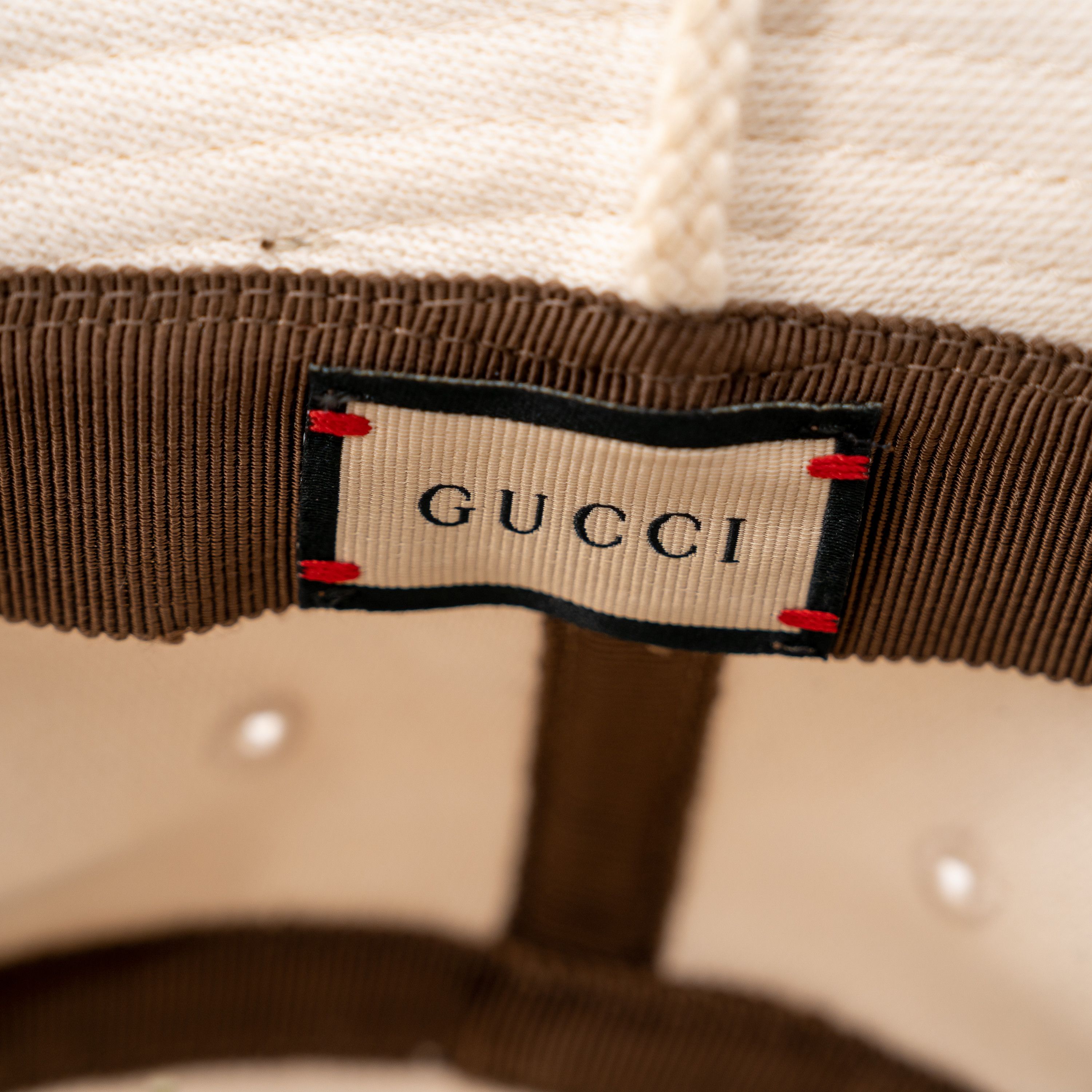 Gucci size S - Gucci Cotton Bucket Hat With Chin Strap Leather Size ONE SIZE - 7 Thumbnail