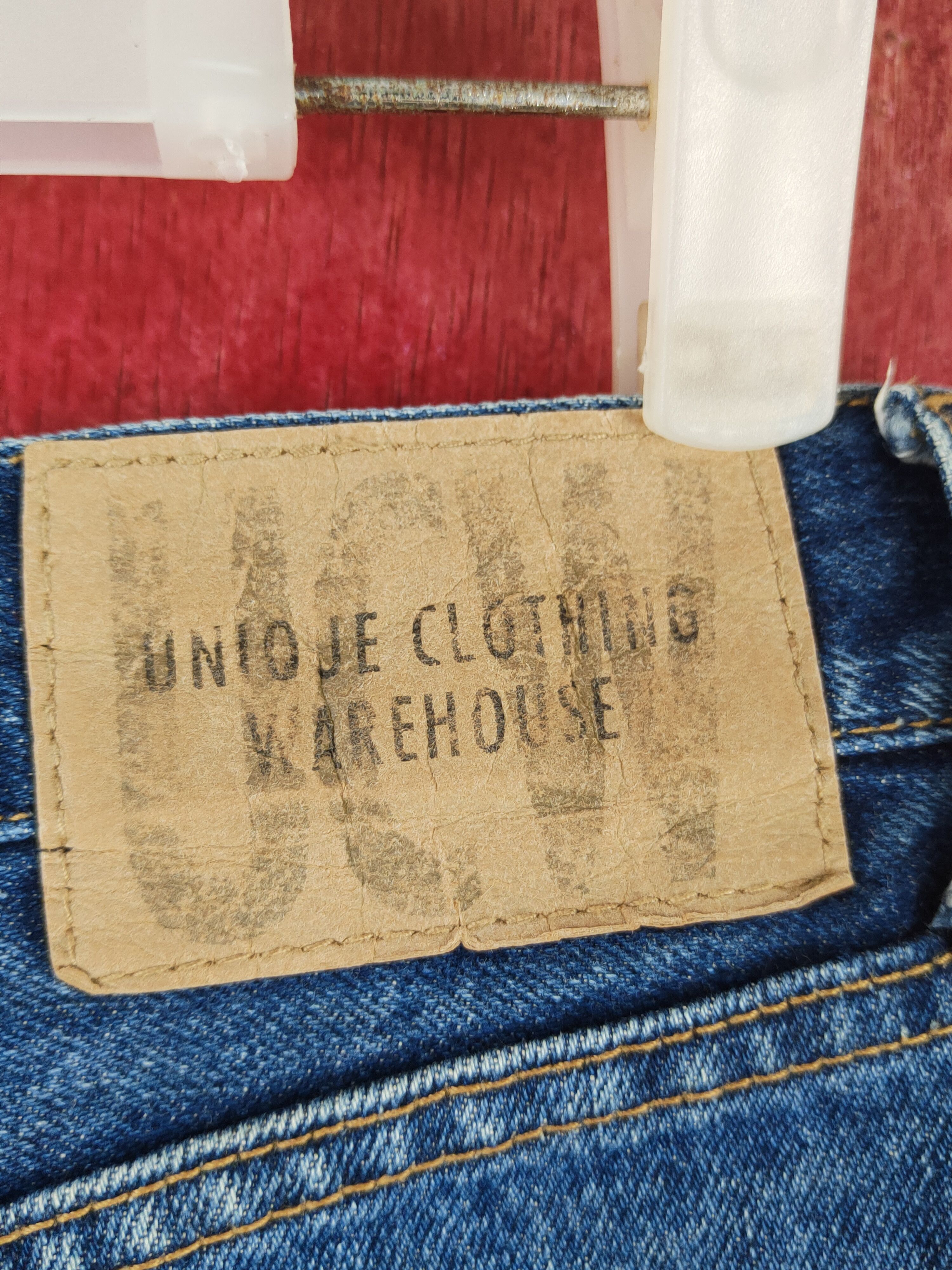 Japanese Brand UCW Dark Blue Faded Distressed Ripped Jeans #S1775 Size US 30 / EU 46 - 8 Thumbnail