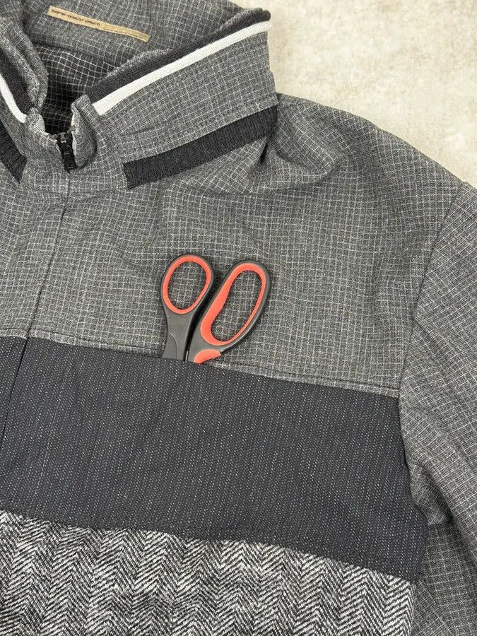 Marithe + Francois Girbaud 2000s Marithé + François Girbaud Grey Checkered Jacket Size US M / EU 48-50 / 2 - 9 Thumbnail