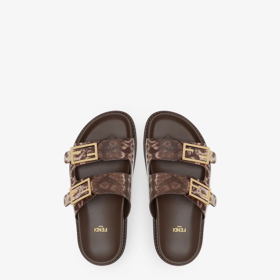 Fendi o1s1wg110525 Sandals in Brown Size US 7 / IT 37 - 3 Thumbnail
