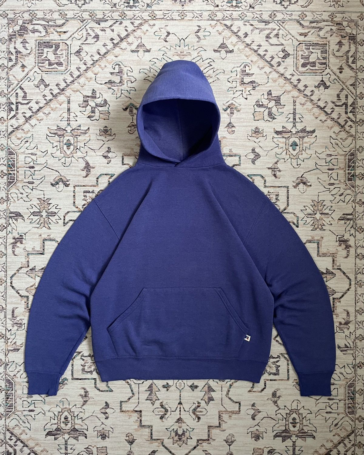 Russell Athletic × Vintage Vintage 90s Royal Blue Russell Athletic Hoodie Size US L / EU 52-54 / 3 - 1 Thumbnail