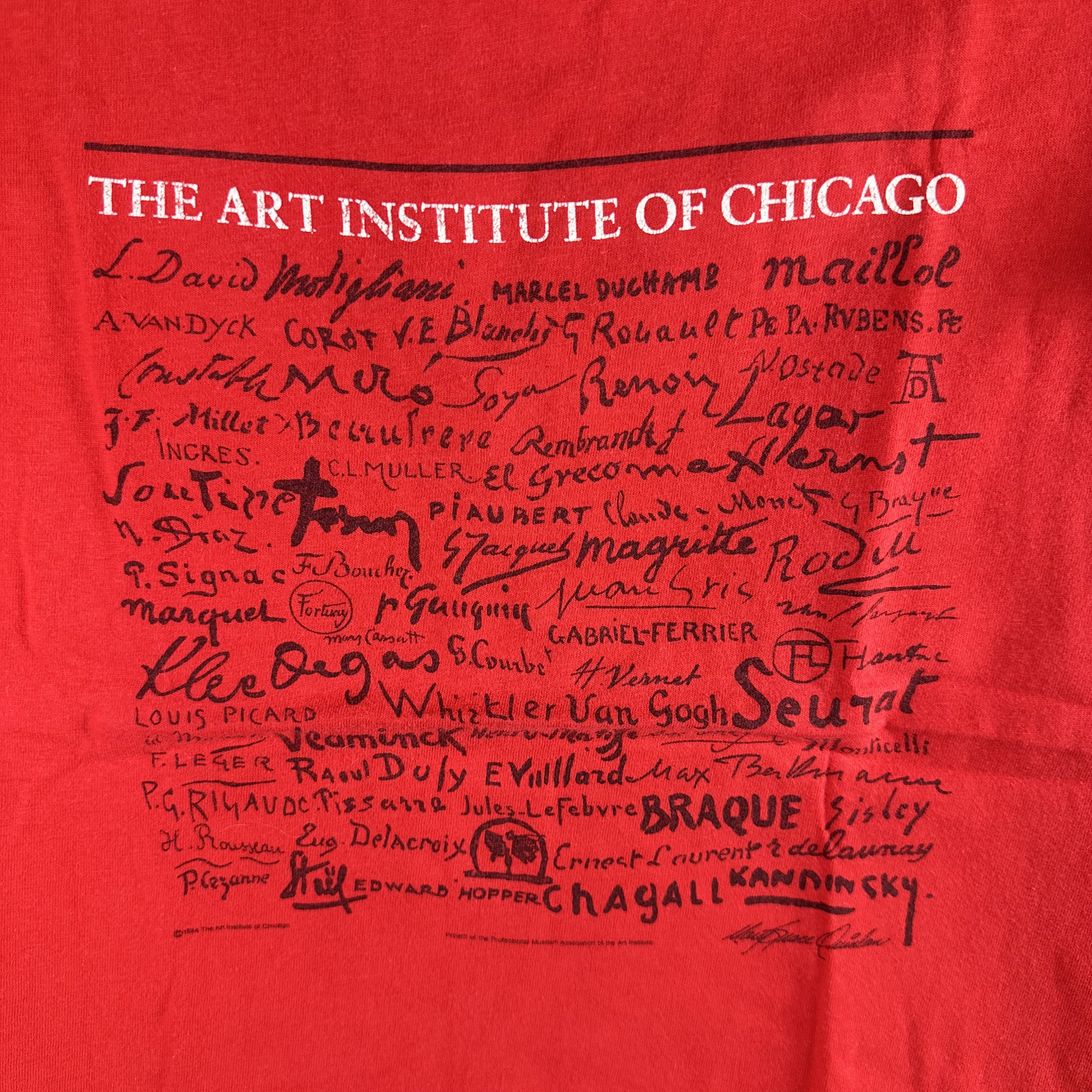 Vintage 1984 The Art Institute of Chicago Single Stitch T-Shirt Size US M / EU 48-50 / 2 - 2 Thumbnail