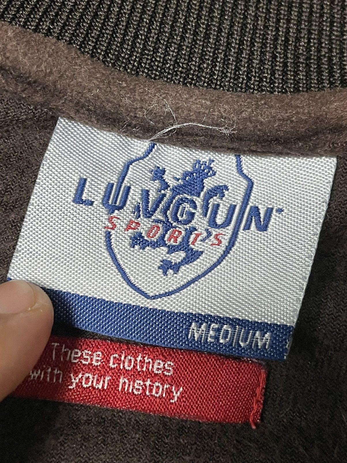 Japanese Brand × Vintage Vintage 90’s LUNGUN SPORTS Fleece Zipper Jacket (82) Size US M / EU 48-50 / 2 - 8 Thumbnail