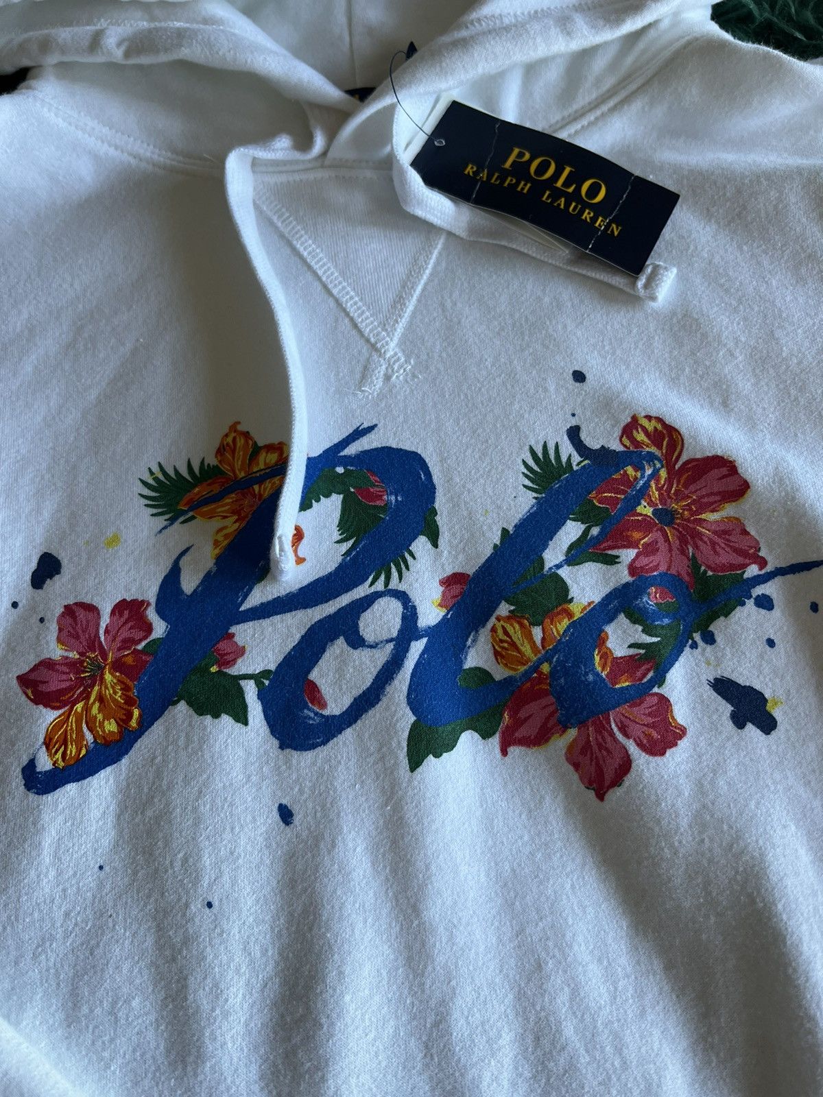 Polo Ralph Lauren Floral Polo Ralph Lauren Pullover Hoodie Size US M / EU 48-50 / 2 - 2 Thumbnail
